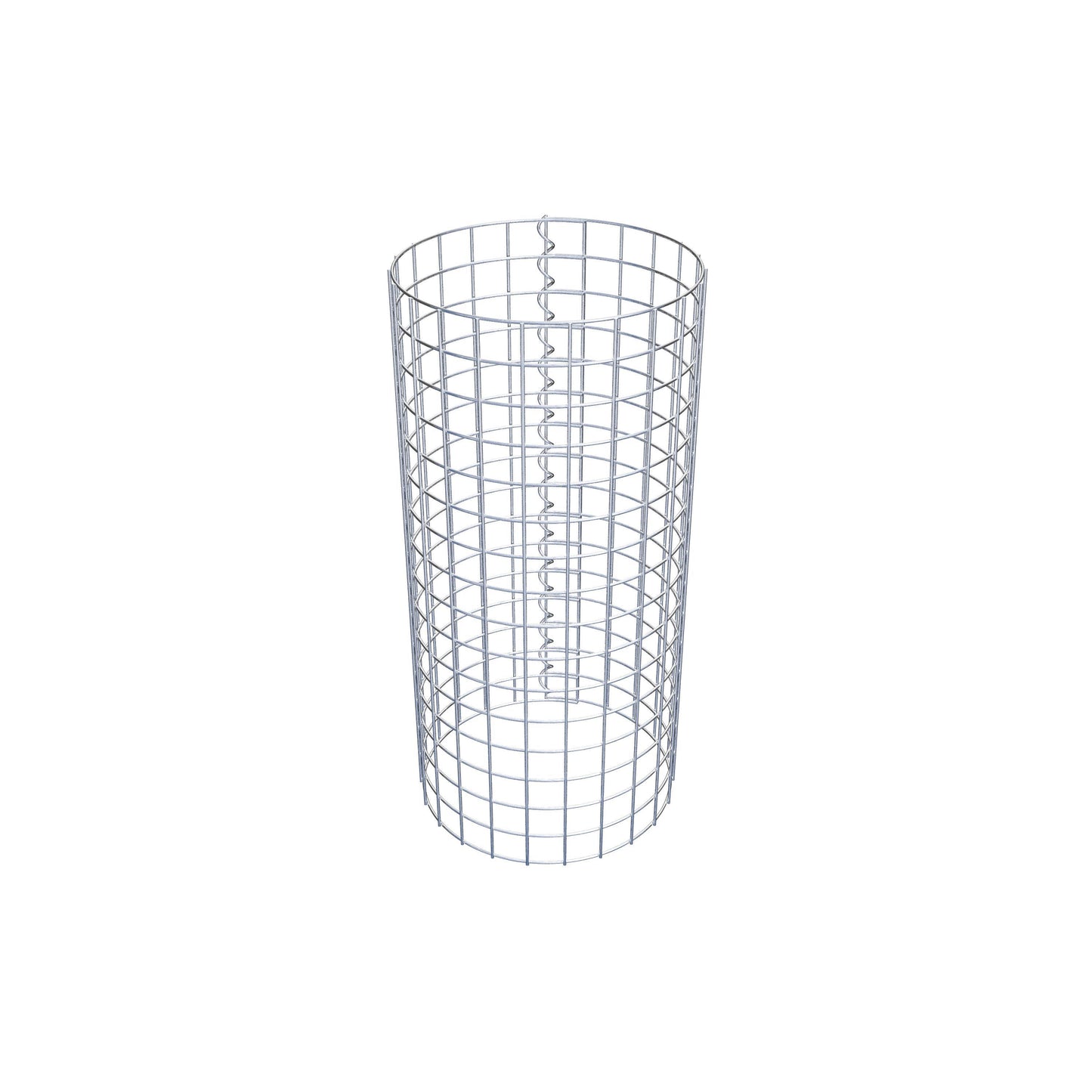 Colonne de gabion ronde 37 cm de diamètre, 80 cm de hauteur, mailles de 5 cm x 5 cm