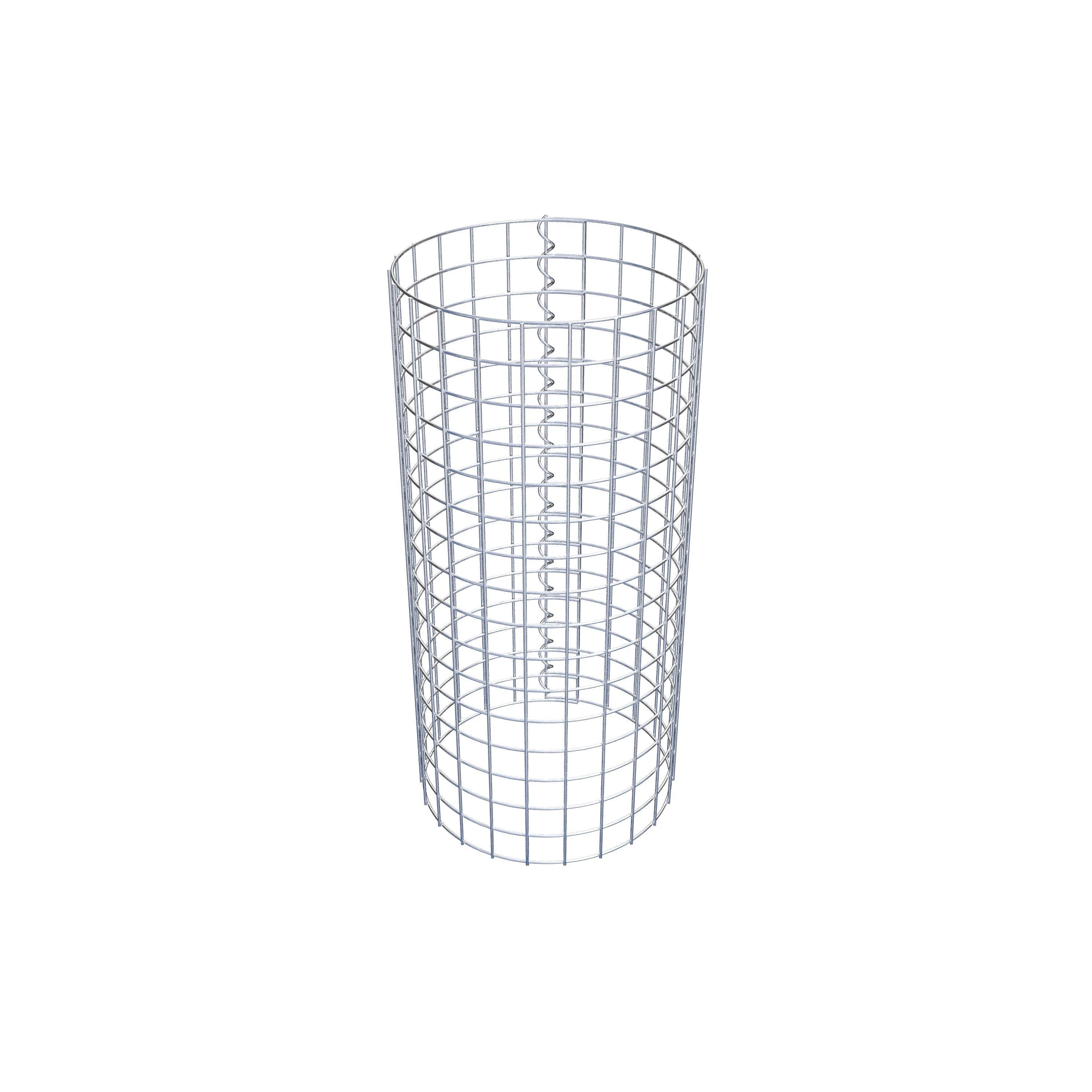 Gabionensäule rund 37  cm Durchmesser, 80  cm Höhe, Maschenweite 5 cm x 5 cm