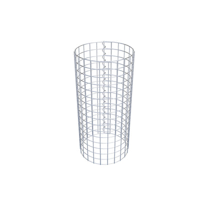 Colonne de gabion ronde 37 cm de diamètre, 80 cm de hauteur, mailles de 5 cm x 5 cm