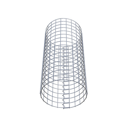 Colonne de gabion ronde 37 cm de diamètre, 80 cm de hauteur, mailles de 5 cm x 5 cm
