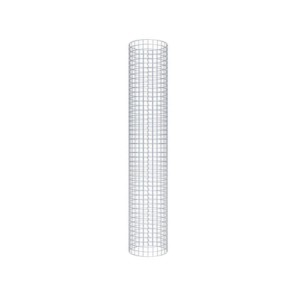 Gabion column around 42 cm diameter, 230 cm height, mesh size 5 cm x 5 cm
