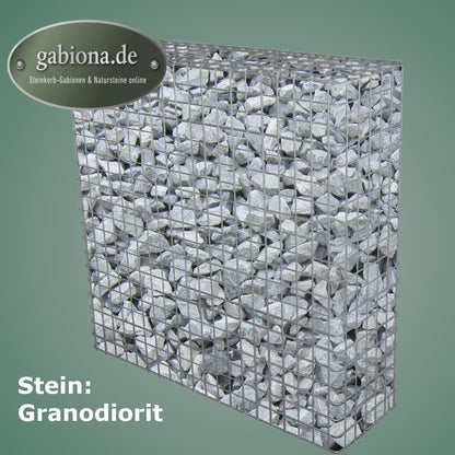 Gabião galvanizado a quente 102 cm x 102 cm x 32 cm, malhagem 5 cm x 5 cm, totalmente soldado