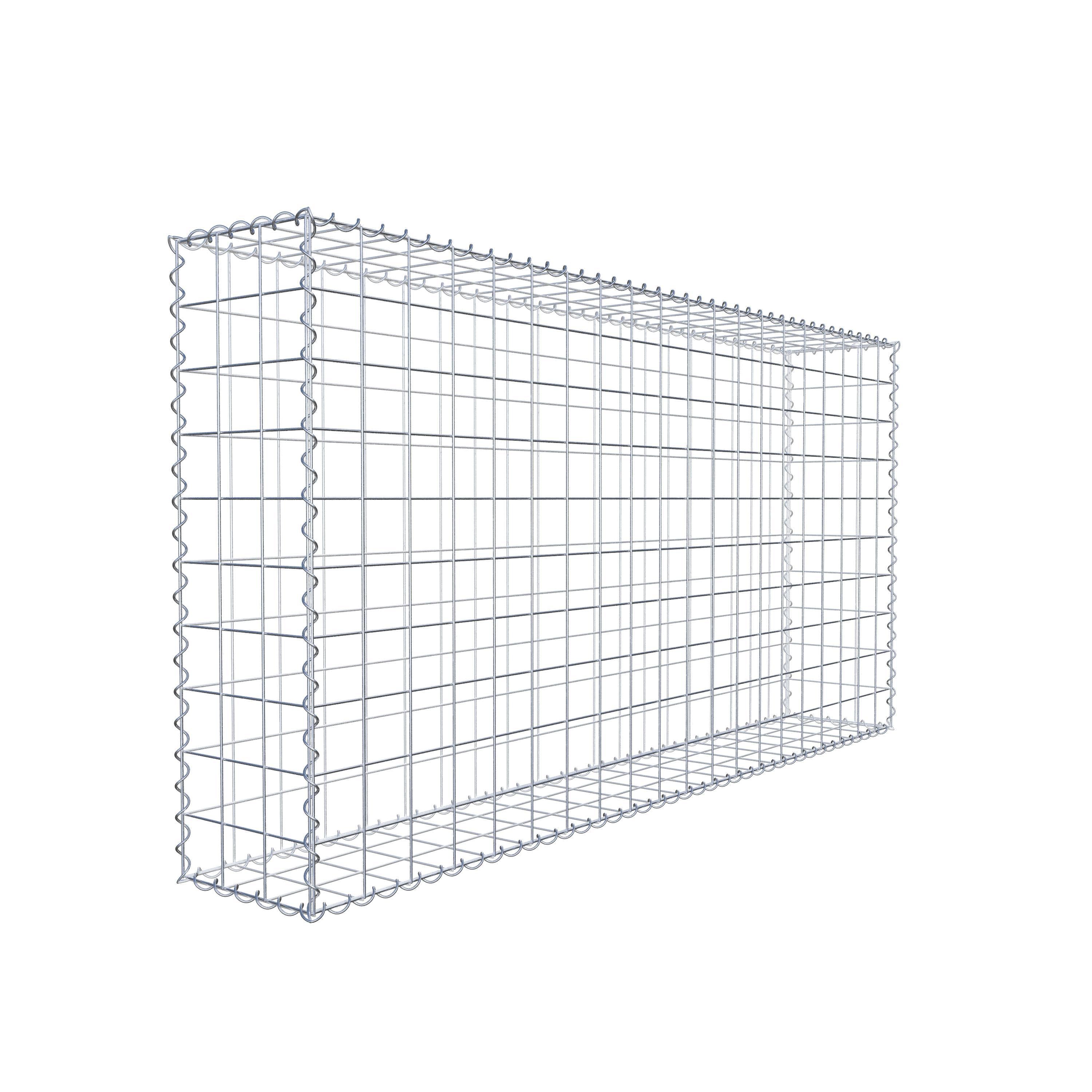 Gabion 200 cm x 100 cm x 30 cm (L x H x D), maskestørrelse 10 cm x 10 cm, spiral