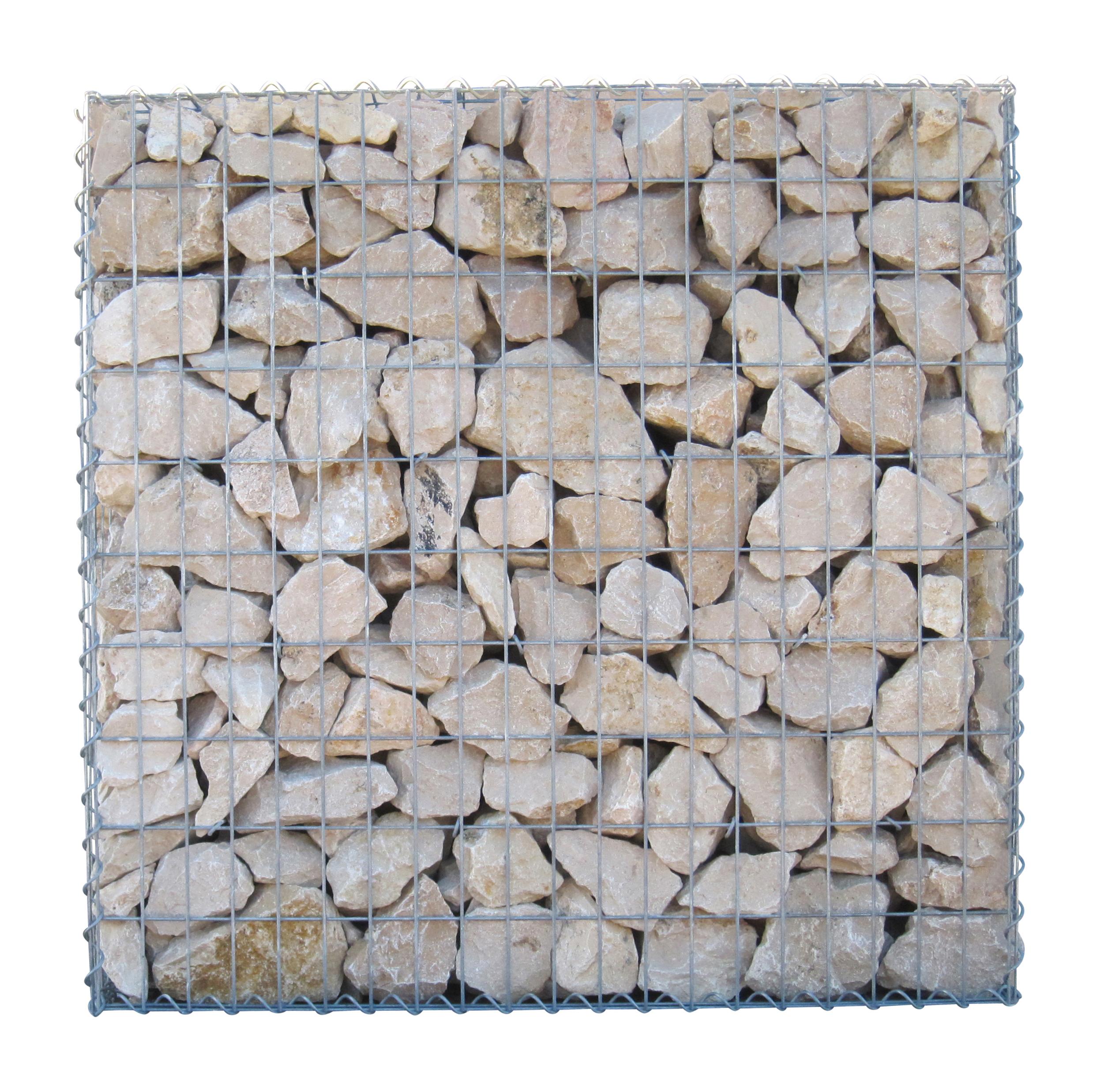 Gabion 100 cm x 100 cm x 30 cm (L x H x D), mesh size 5 cm x 10 cm, spiral