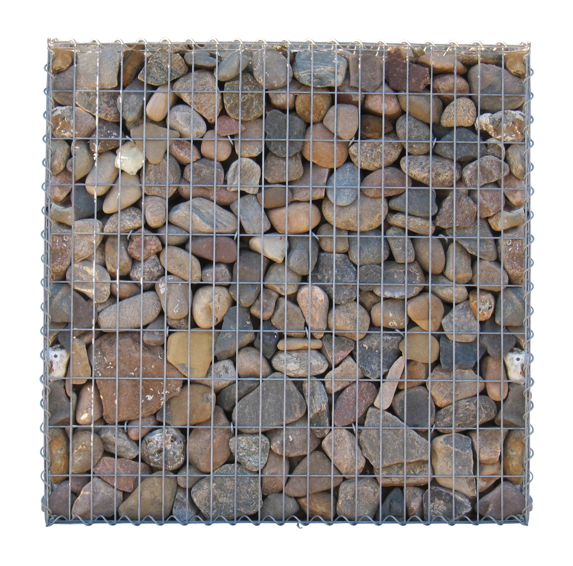 Gabion 100 cm x 100 cm x 30 cm (L x H x D), maskestørrelse 5 cm x 10 cm, spiral