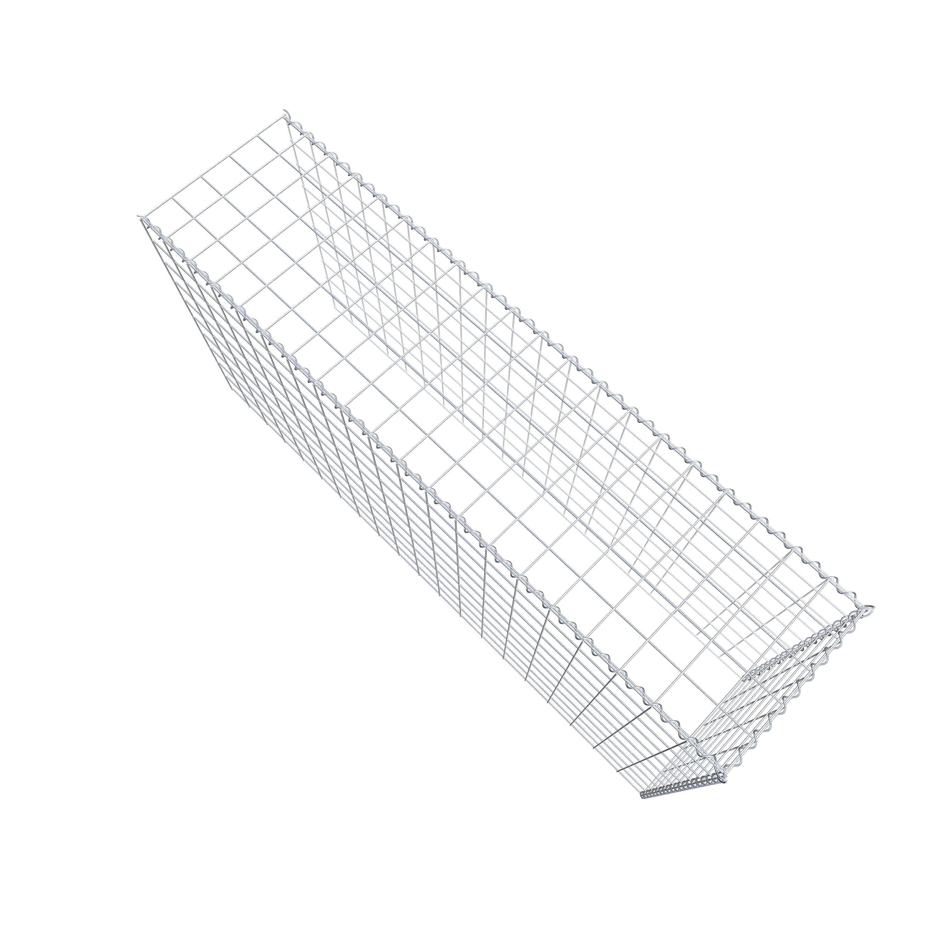 Add-on schanskorf type 4 200 cm x 100 cm x 50 cm (L x H x D), maaswijdte 10 cm x 10 cm, spiraal