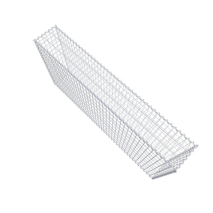 Gabione 200 cm x 100 cm x 30 cm (L x H x T), Maschenweite 5 cm x 10 cm, Spirale