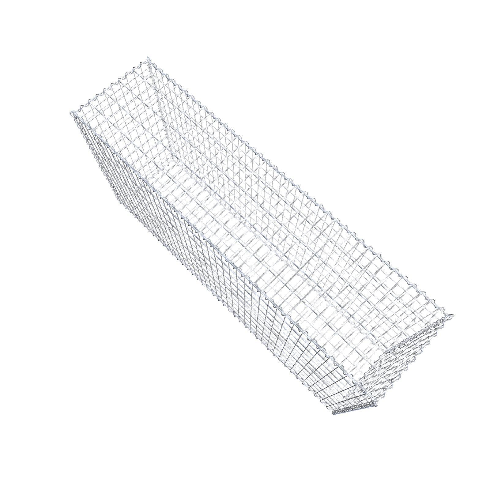 Gabione 200 cm x 100 cm x 50 cm (L x H x T), Maschenweite 5 cm x 10 cm, Spirale