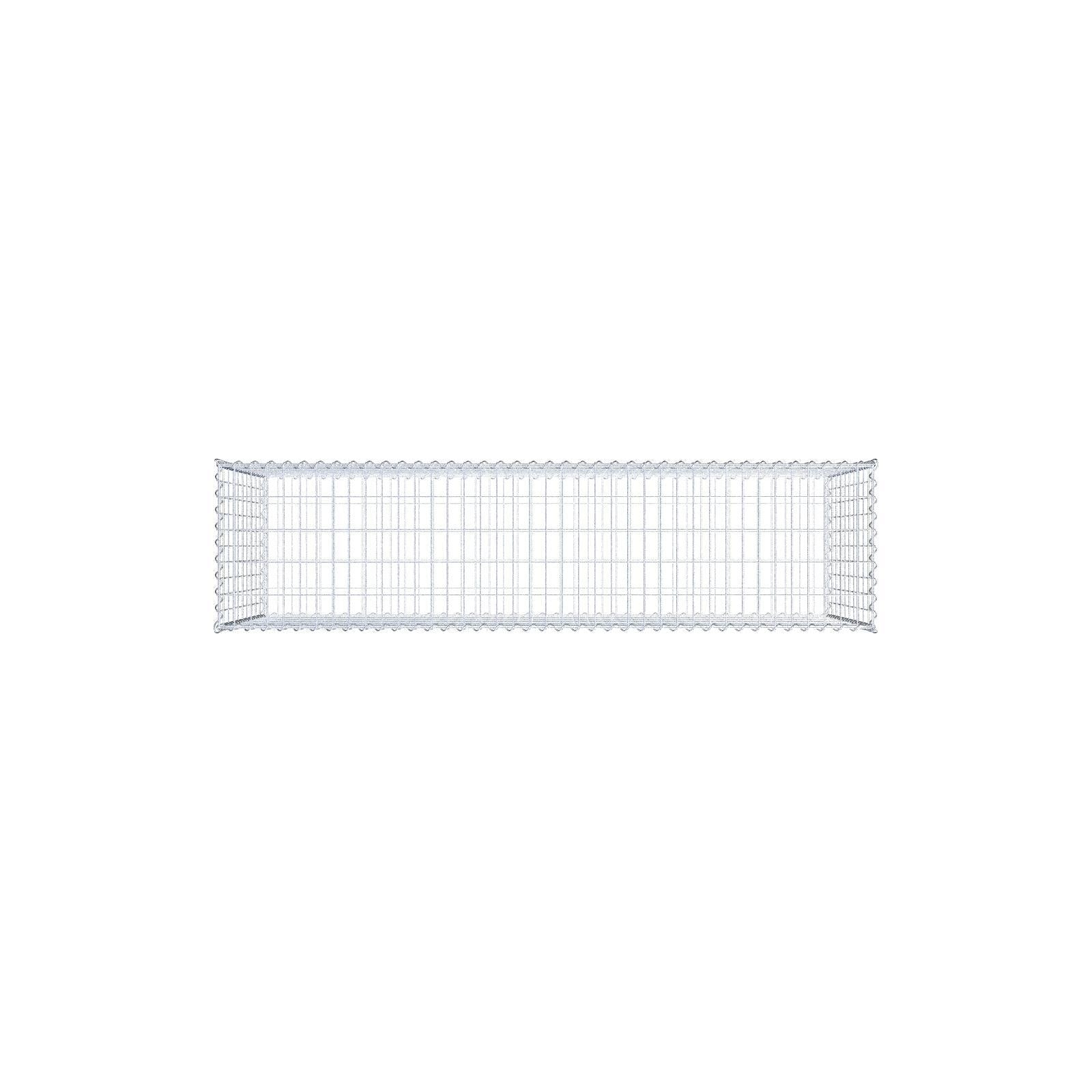 Gabione 200 cm x 100 cm x 50 cm (L x H x T), Maschenweite 5 cm x 10 cm, Spirale