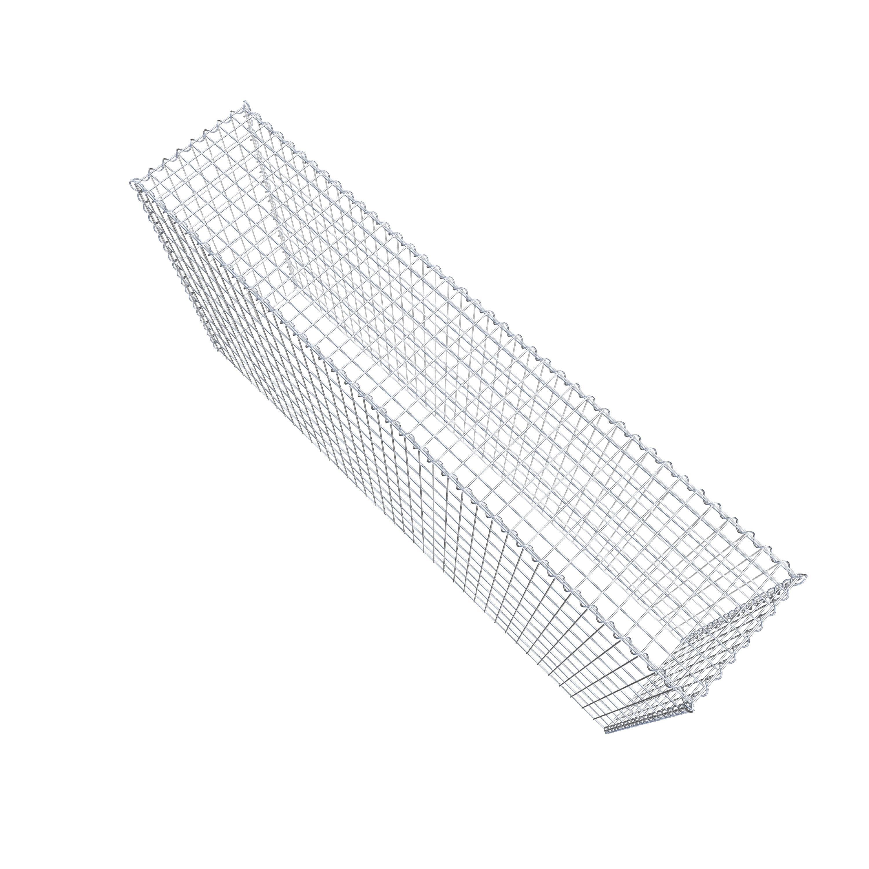 Opvokset gabion type 3 200 cm x 100 cm x 40 cm (L x H x D), maskestørrelse 5 cm x 10 cm, spiral