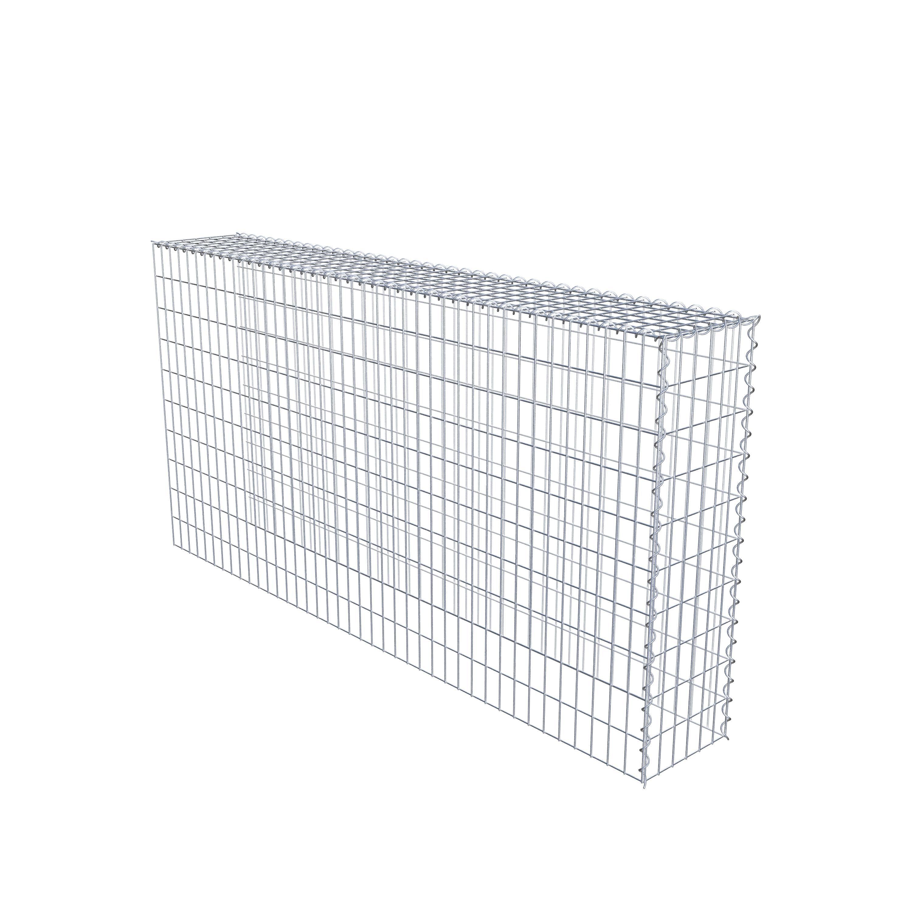 Opvokset gabion type 4 200 cm x 100 cm x 30 cm (L x H x D), maskestørrelse 5 cm x 10 cm, spiral