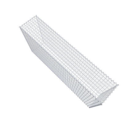 Gabião 200 cm x 100 cm x 40 cm (C x A x P), malhagem 5 cm x 5 cm, espiral