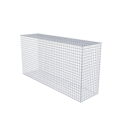 Grown-on gabion type 2 200 cm x 100 cm x 50 cm (L x H x D), mesh size 5 cm x 5 cm, spiral
