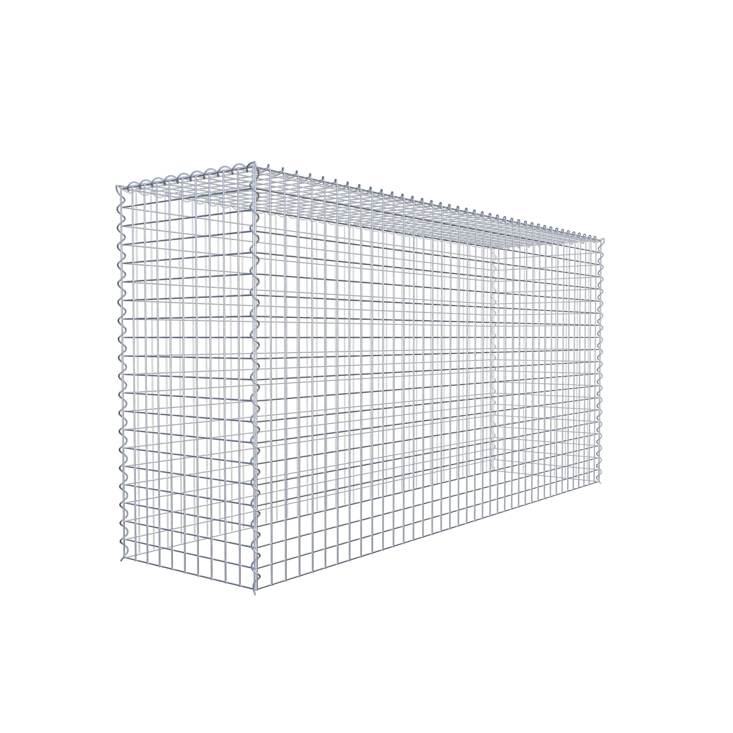 Gabião tipo 3 200 cm x 100 cm x 50 cm (C x A x P), malhagem 5 cm x 5 cm, espiral