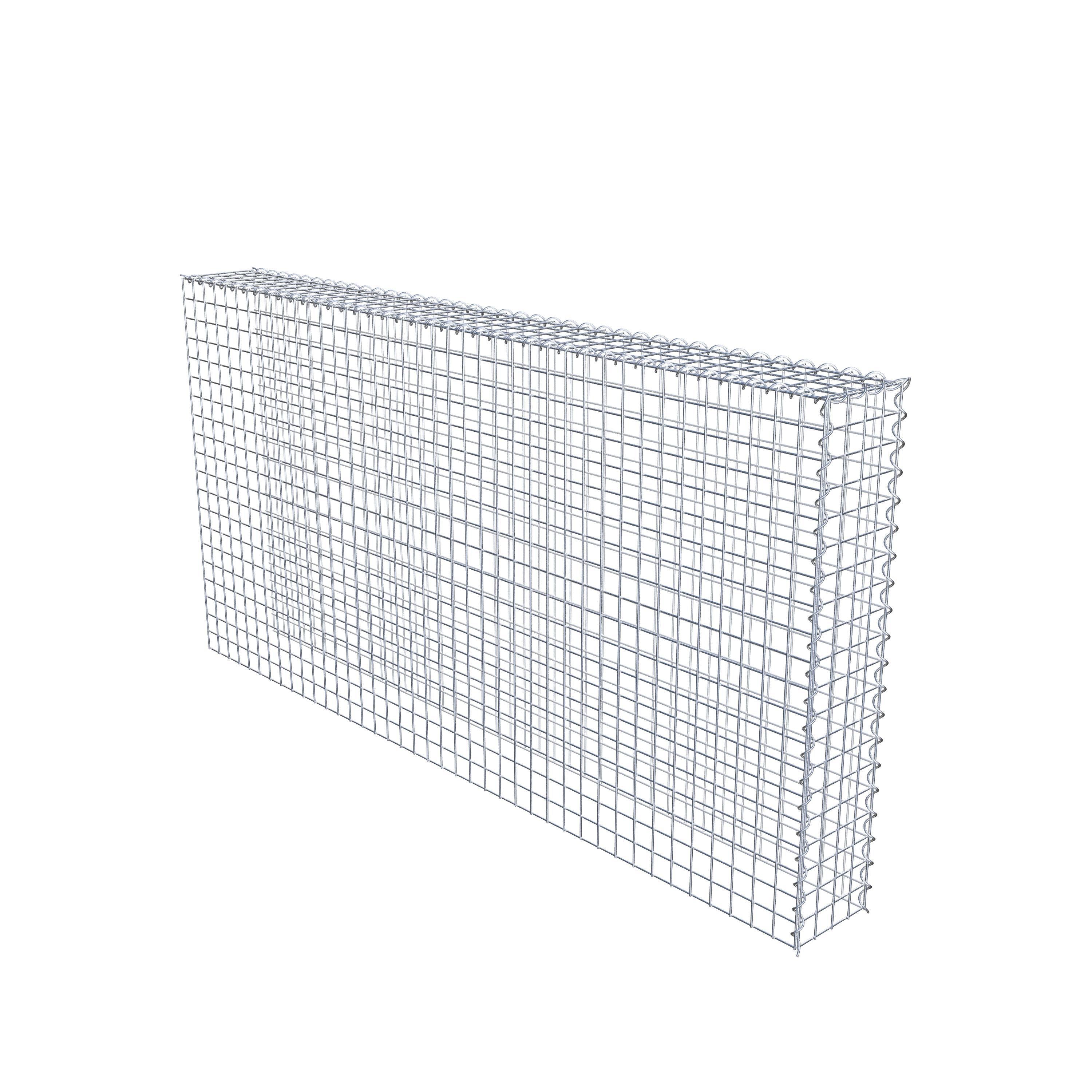 Opvokset gabion type 4 200 cm x 100 cm x 20 cm (L x H x D), maskestørrelse 5 cm x 5 cm, spiral