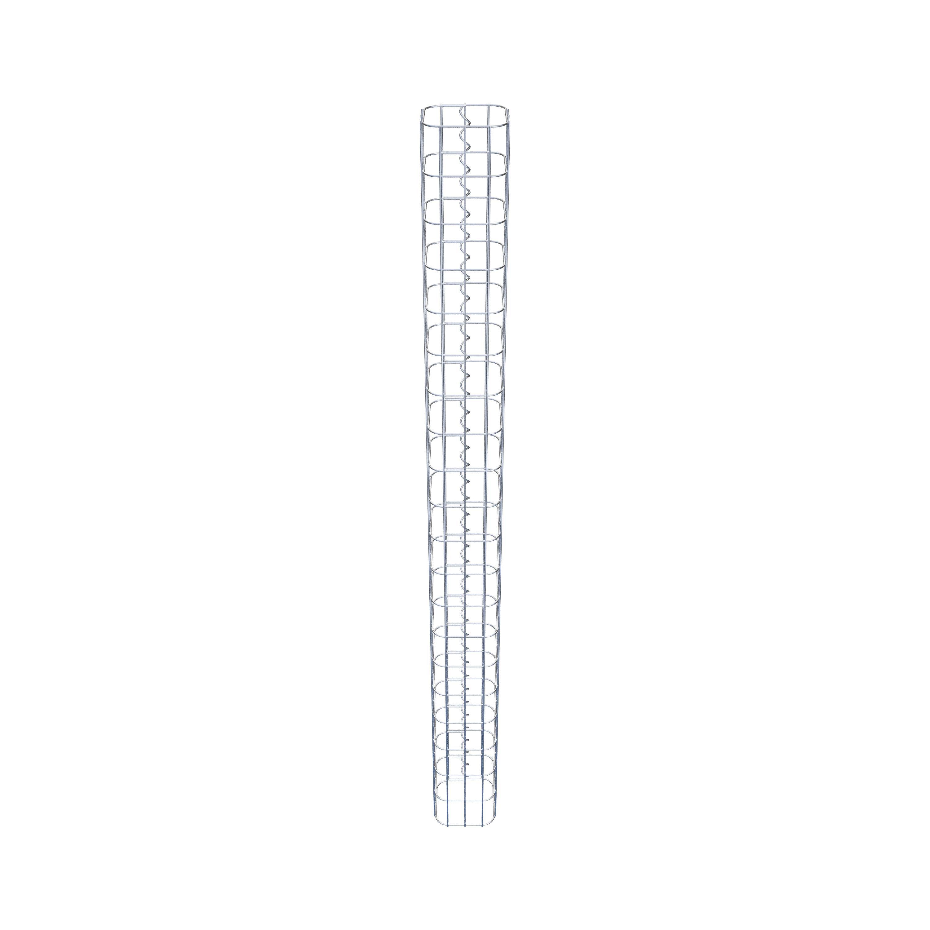 Columna rectangular de gaviones galvanizados en caliente, 17 cm x 17 cm, 200 cm de altura, MW 5 cm x 10 cm