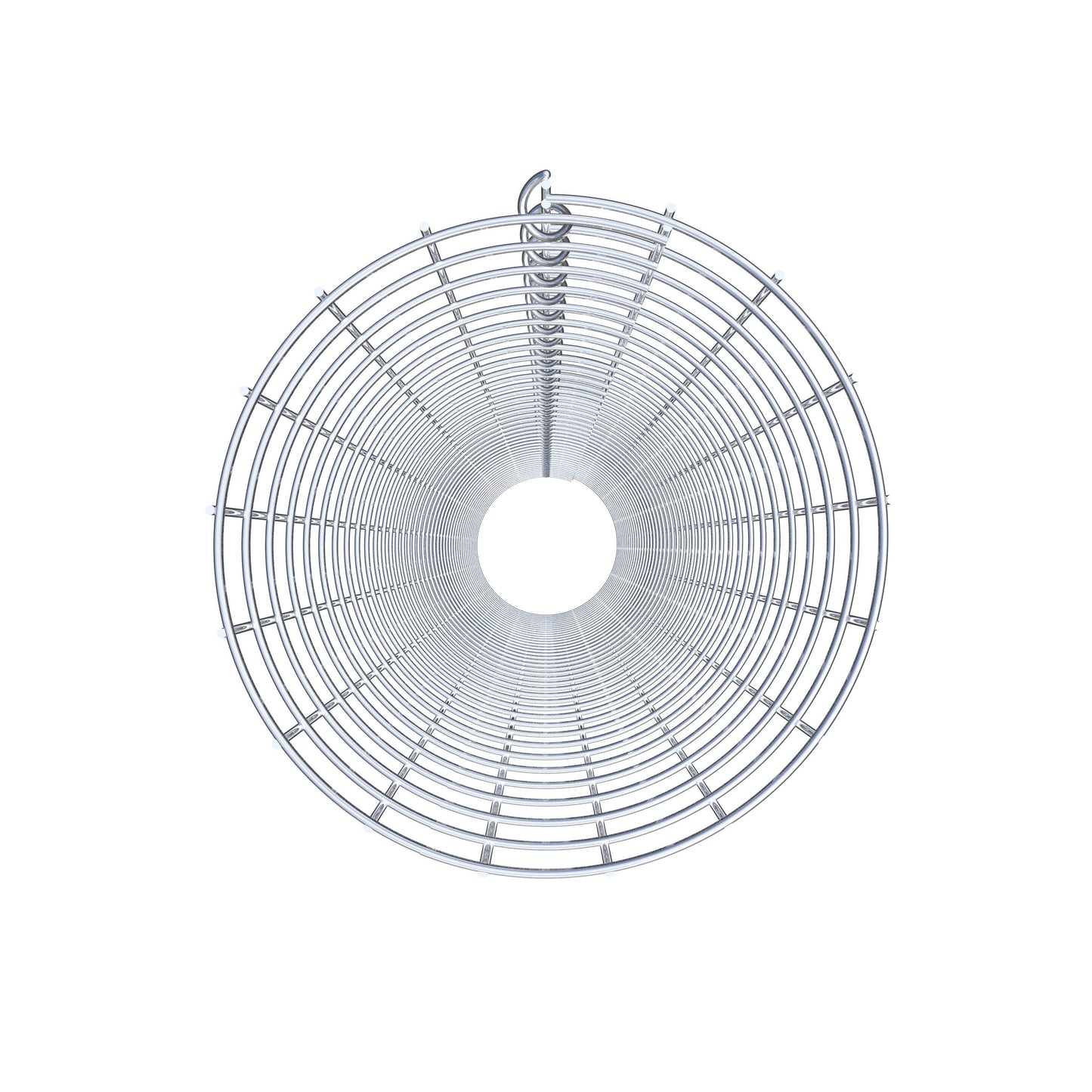 Coluna de gabião redonda, galvanizada a quente, 27 cm de diâmetro, 200 cm de altura, malha 5 cm x 5 cm