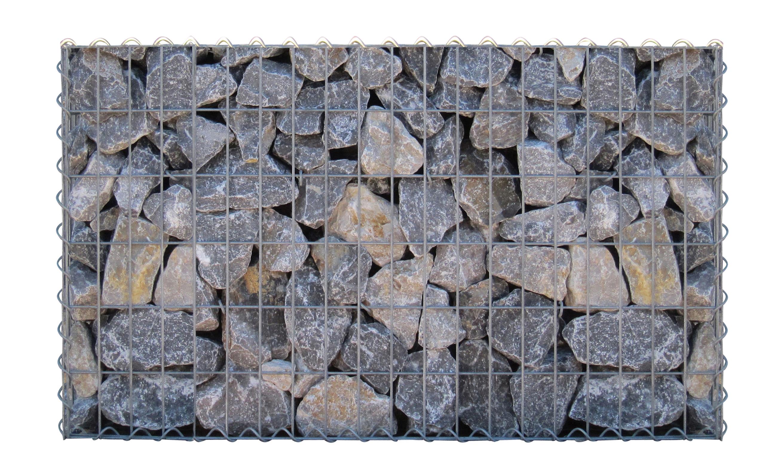 Gabion 100 cm x 60 cm x 30 cm (L x H x D), maskestørrelse 5 cm x 10 cm, spiral