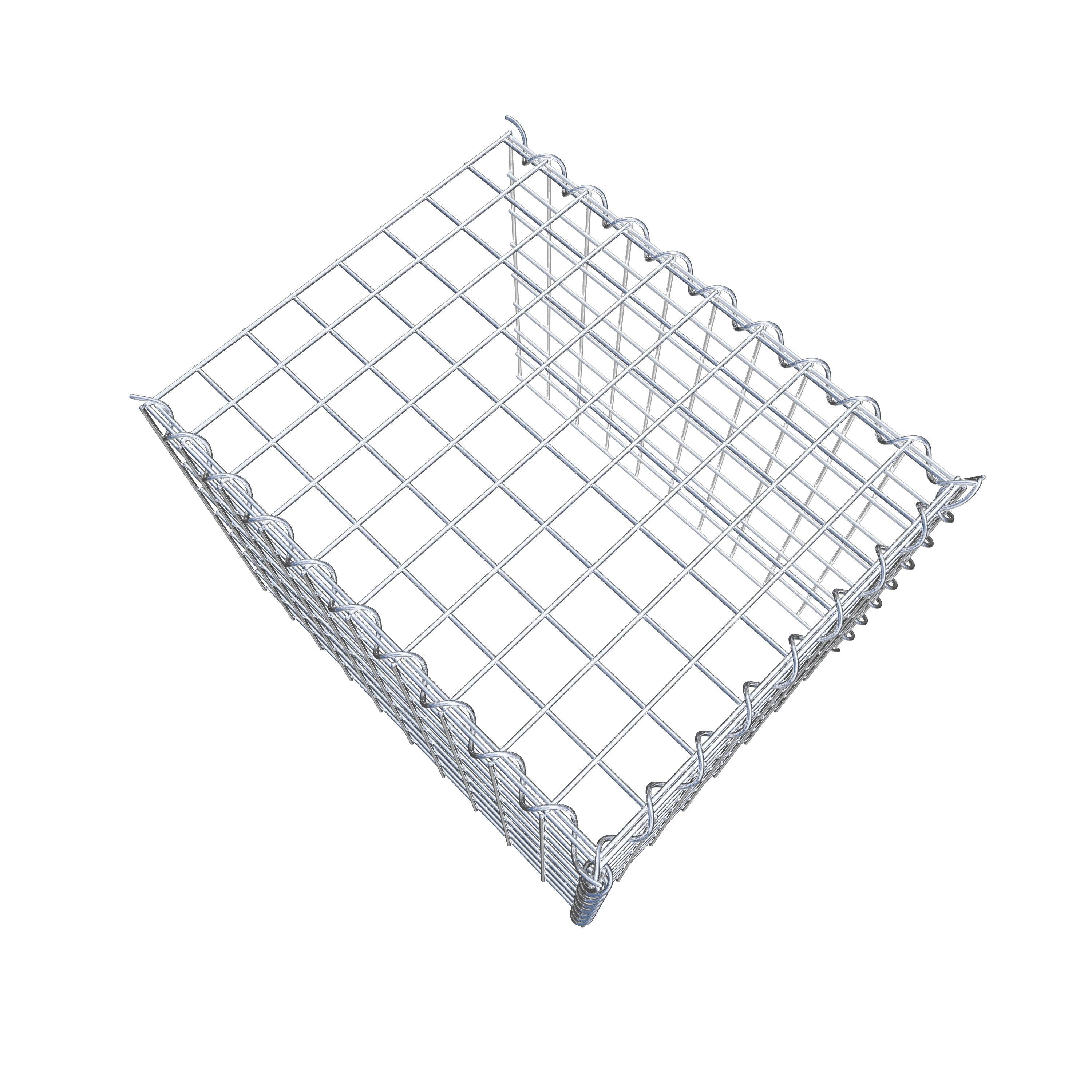 Anbaugabione Typ 4 50 cm x 40 cm x 40 cm (L x H x T), Maschenweite 5 cm x 5 cm, Spirale