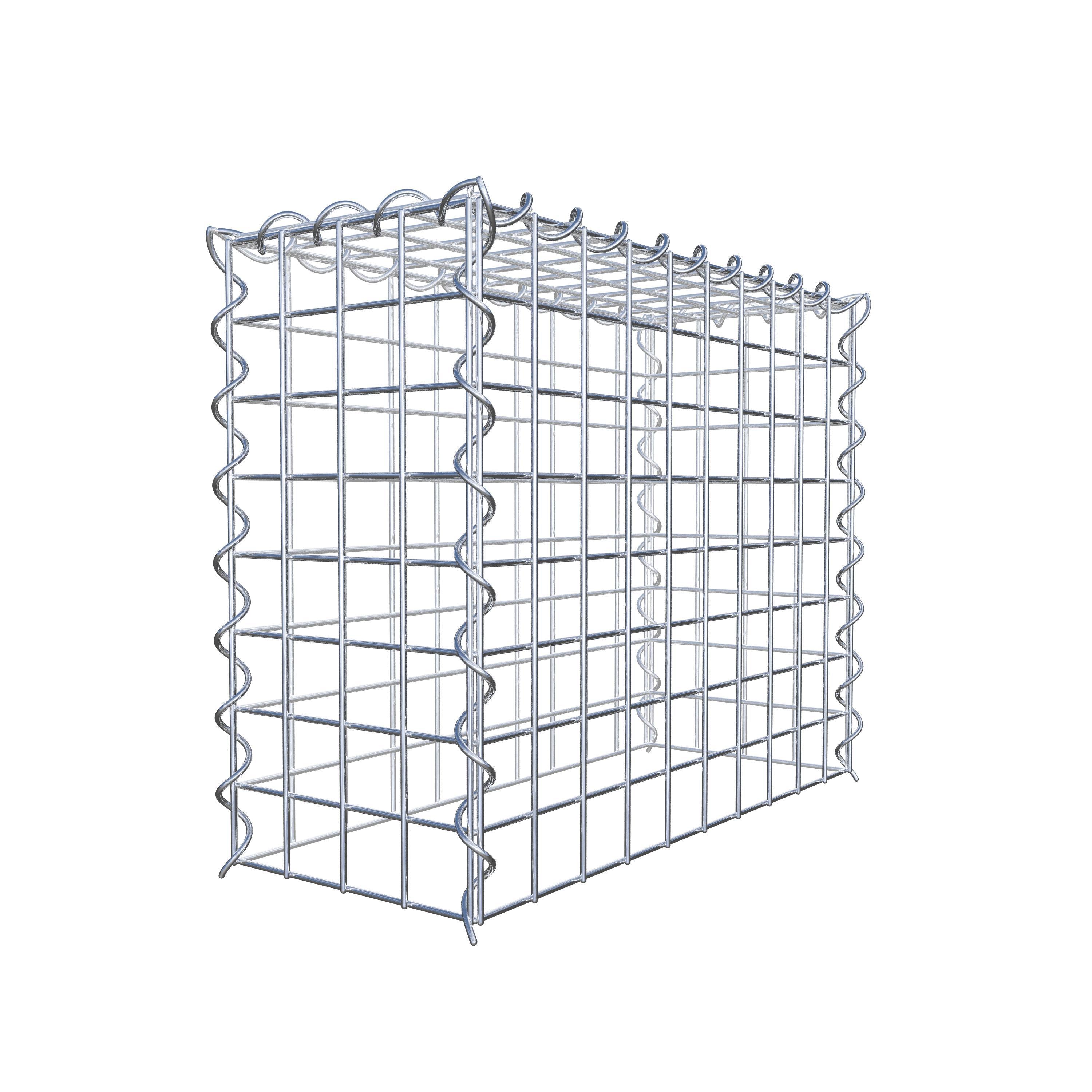 Gabião tipo 3 50 cm x 40 cm x 20 cm (C x A x P), malhagem 5 cm x 5 cm, espiral