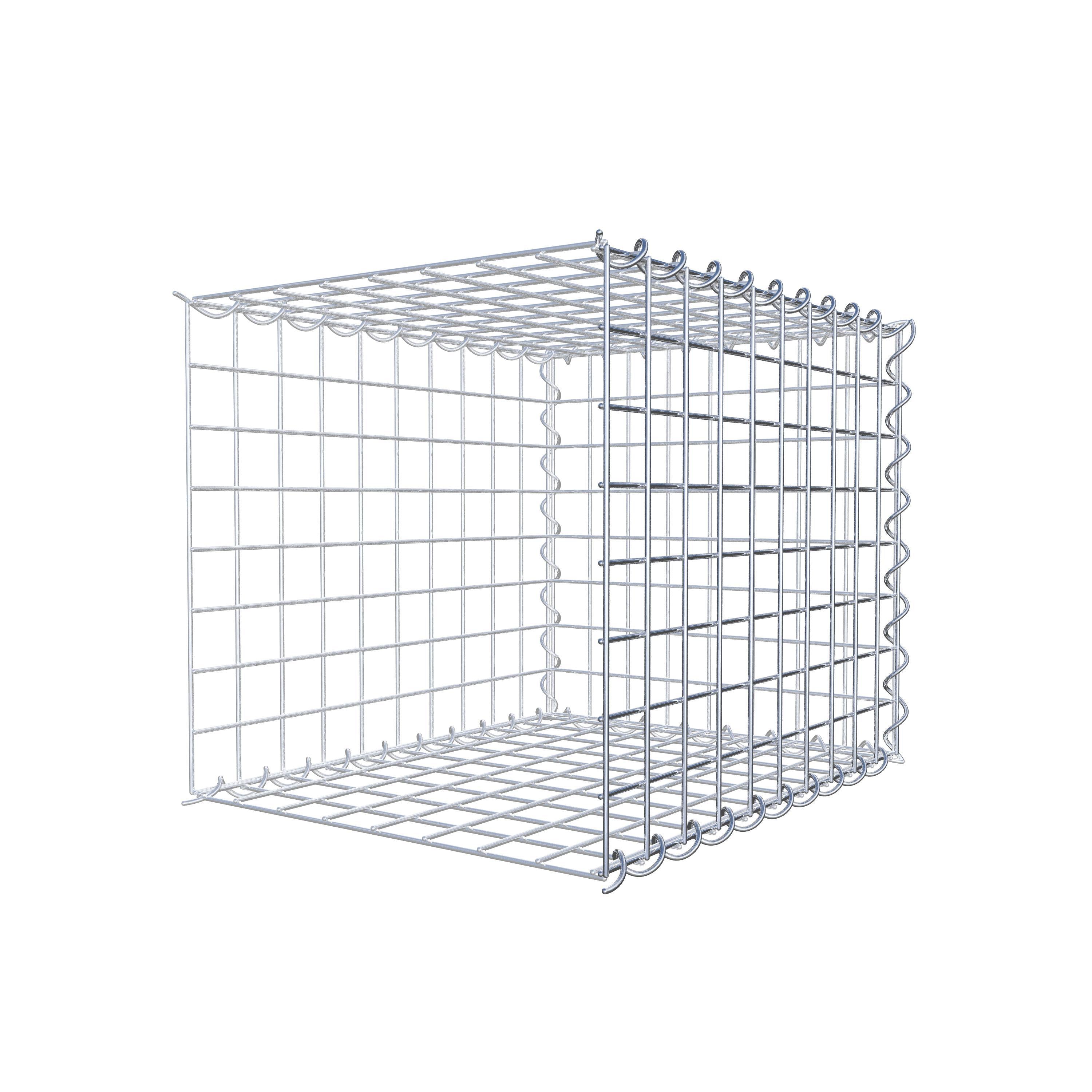Gavión adicional tipo 2 50 cm x 40 cm x 40 cm (L x A x P), malla 5 cm x 5 cm, en espiral