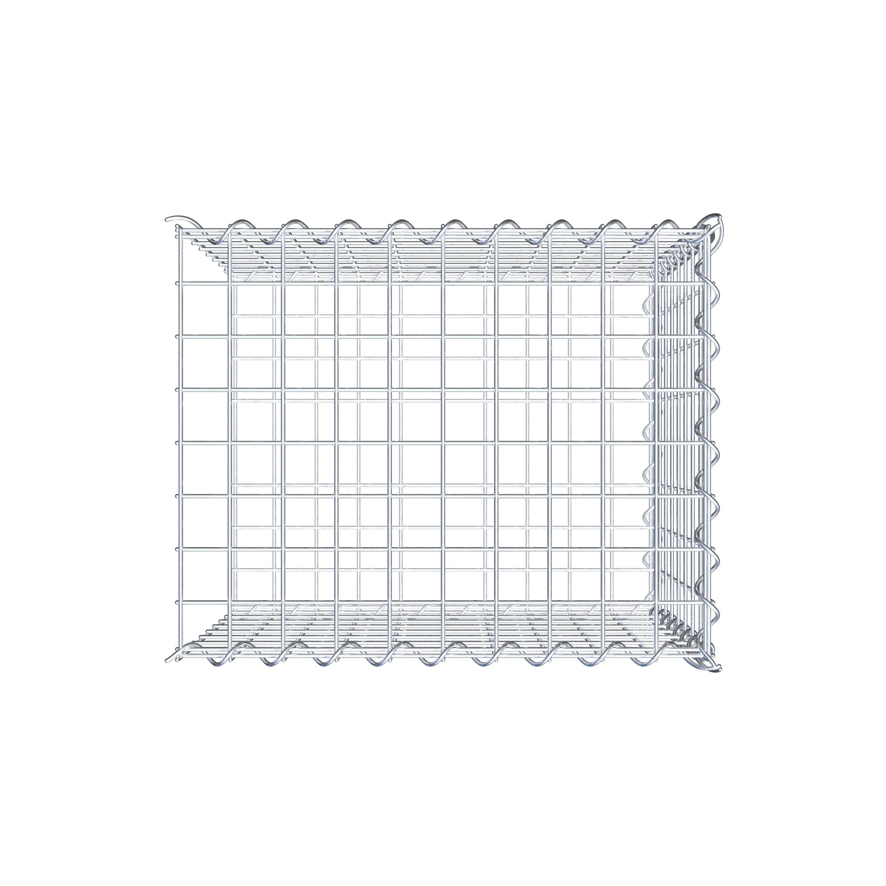 Gabião tipo 2 50 cm x 40 cm x 40 cm (C x A x P), malhagem 5 cm x 5 cm, espiral