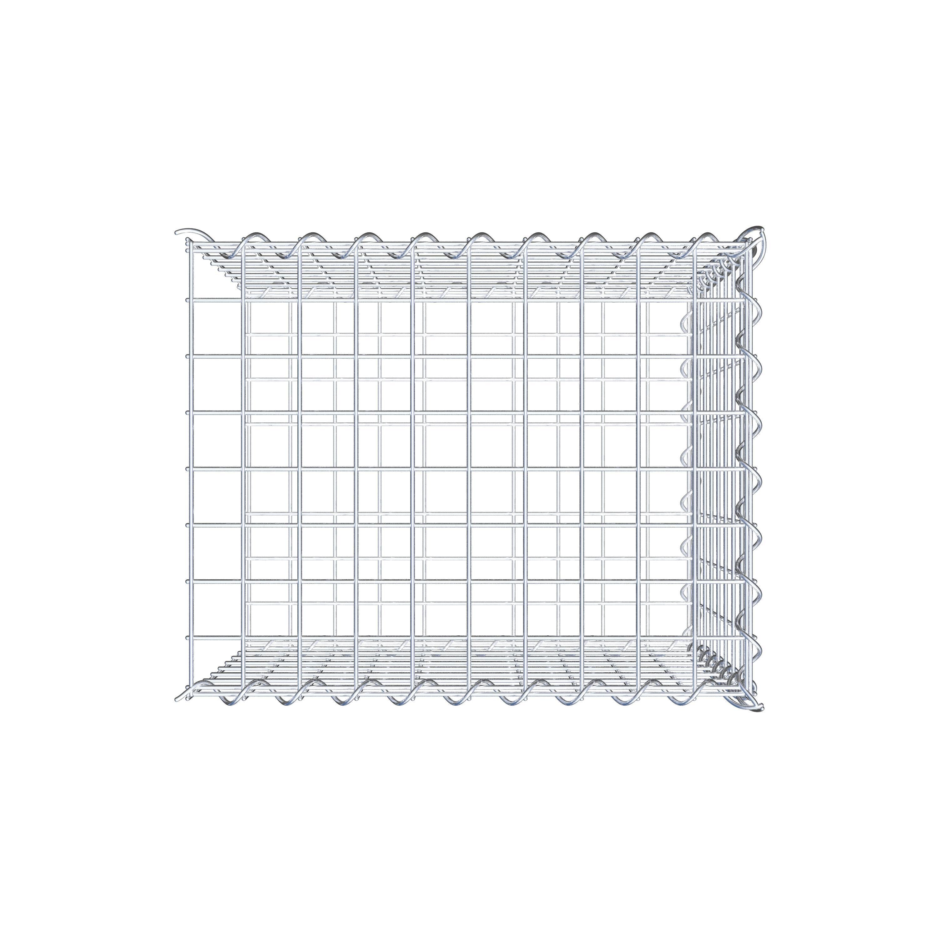 Gavión adicional tipo 2 50 cm x 40 cm x 40 cm (L x A x P), malla 5 cm x 5 cm, en espiral