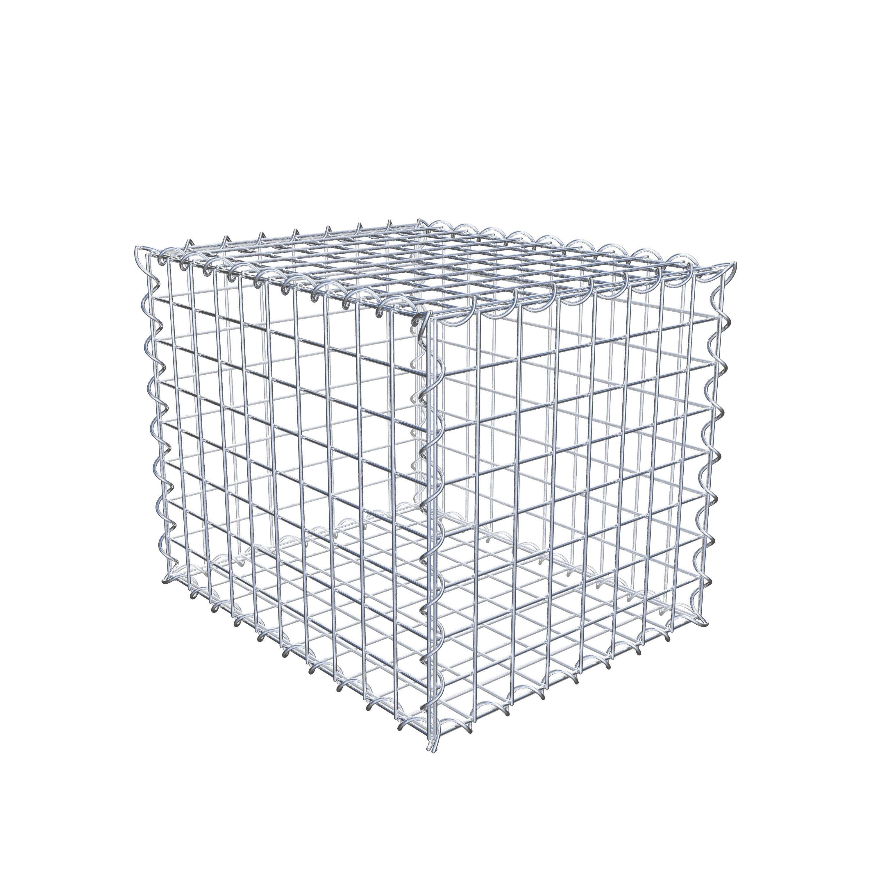 Gabion 50 cm x 40 cm x 40 cm (L x H x D), mesh size 5 cm x 5 cm, spiral