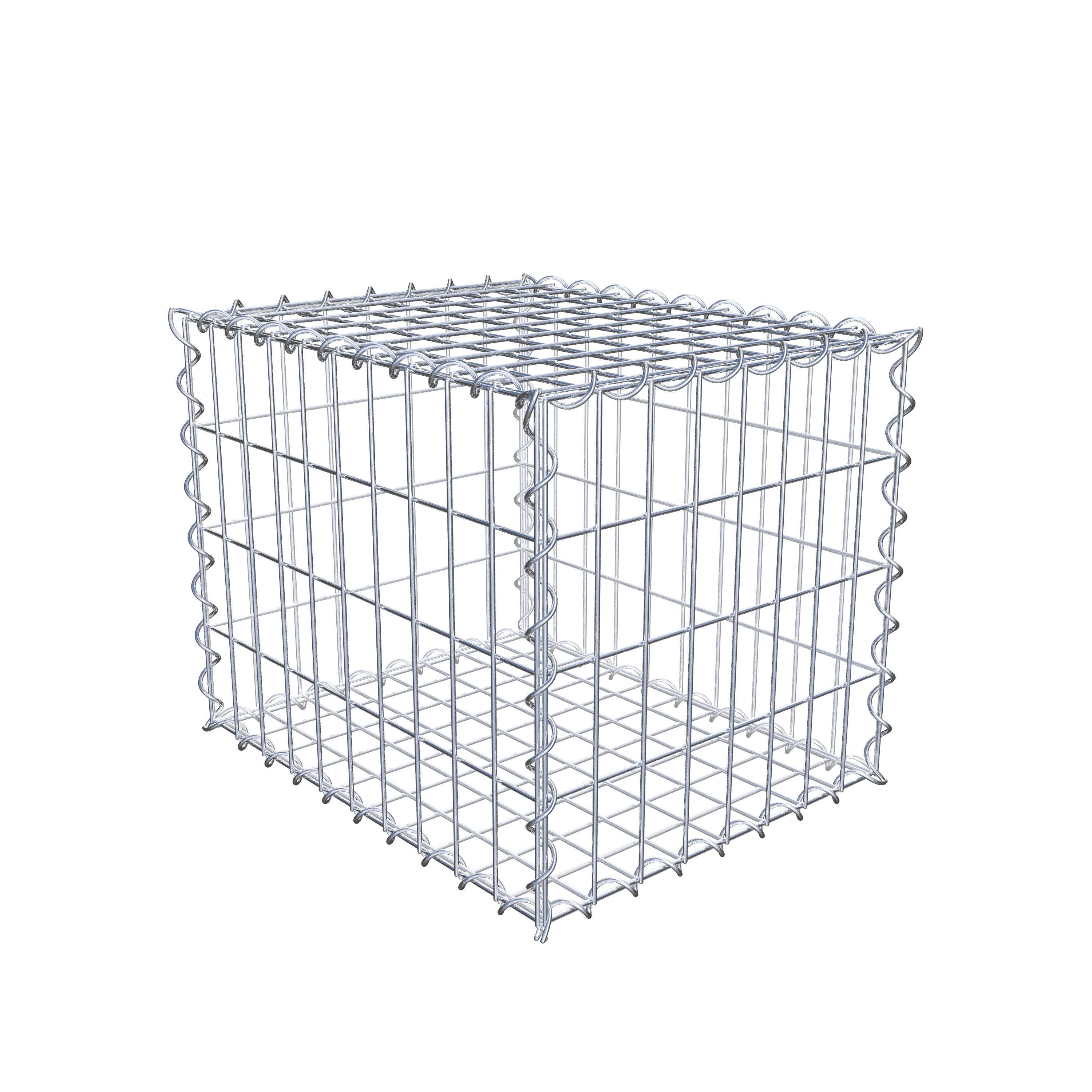 Gabion 50 cm x 40 cm x 40 cm (L x H x D), mesh size 5 cm x 10 cm, spiral