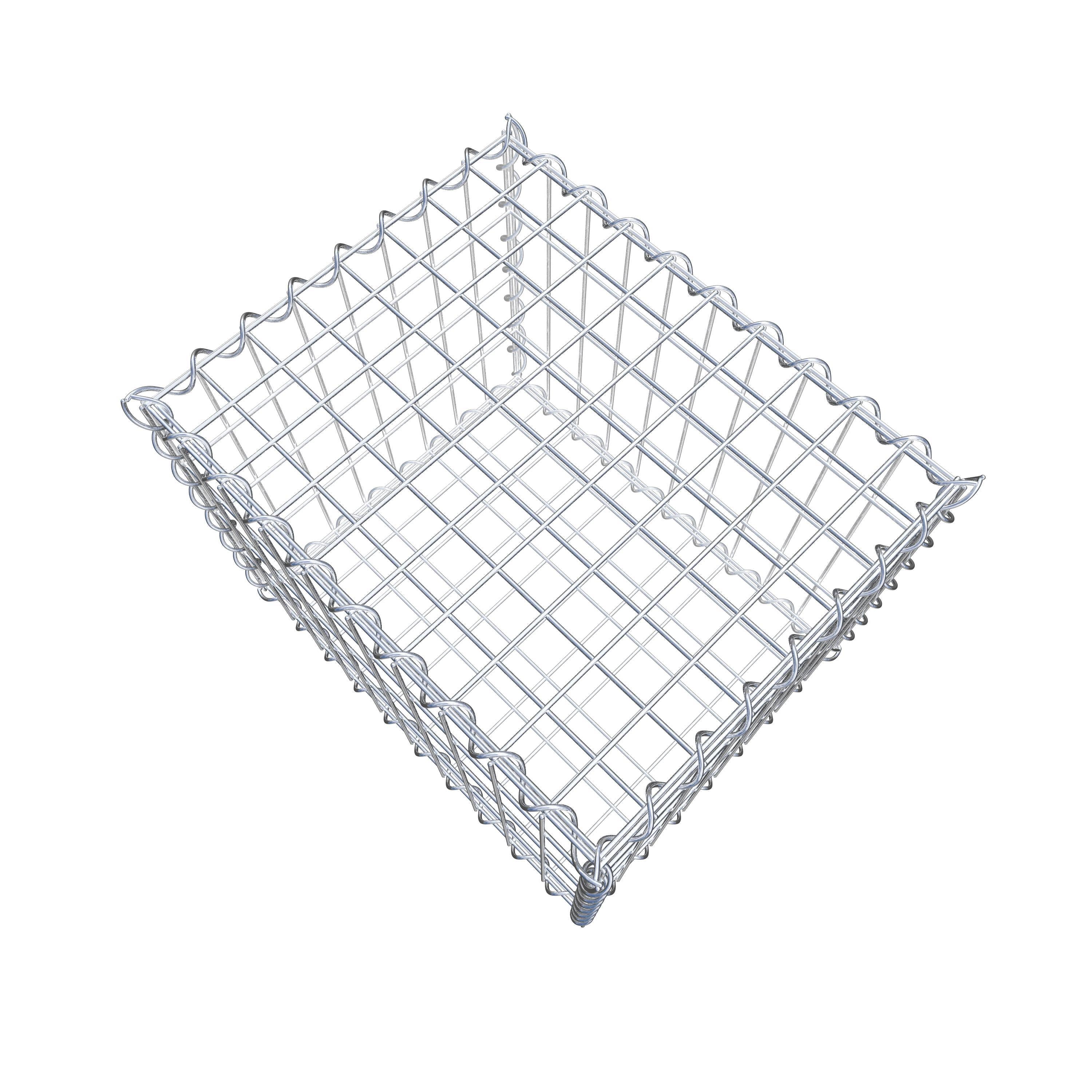 Gabion 50 cm x 40 cm x 40 cm (L x H x D), maskestørrelse 5 cm x 10 cm, spiral