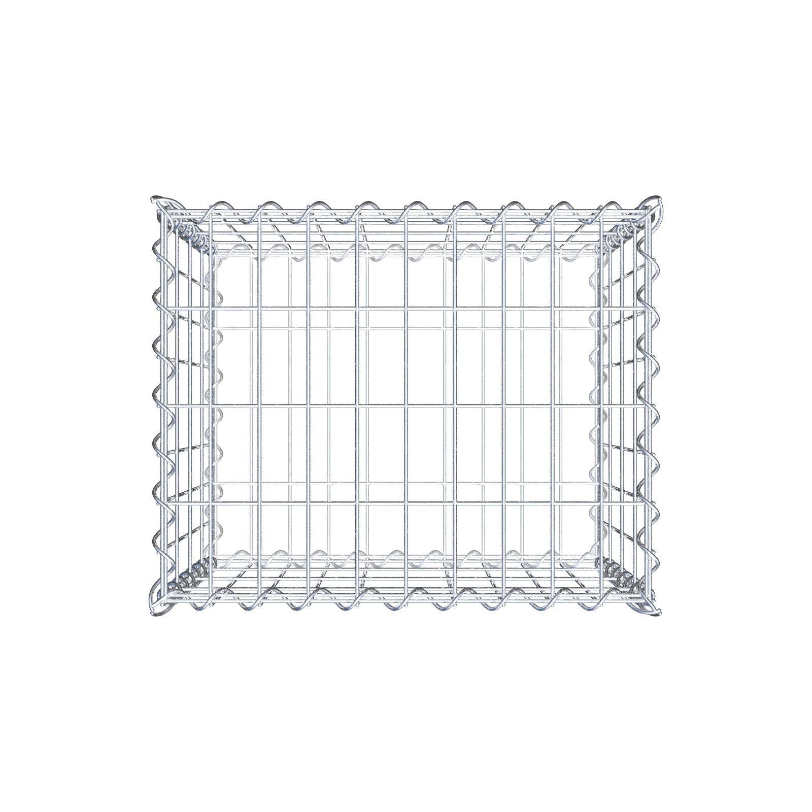 Gabion 50 cm x 40 cm x 40 cm (L x H x P), mailles 5 cm x 10 cm, spirale