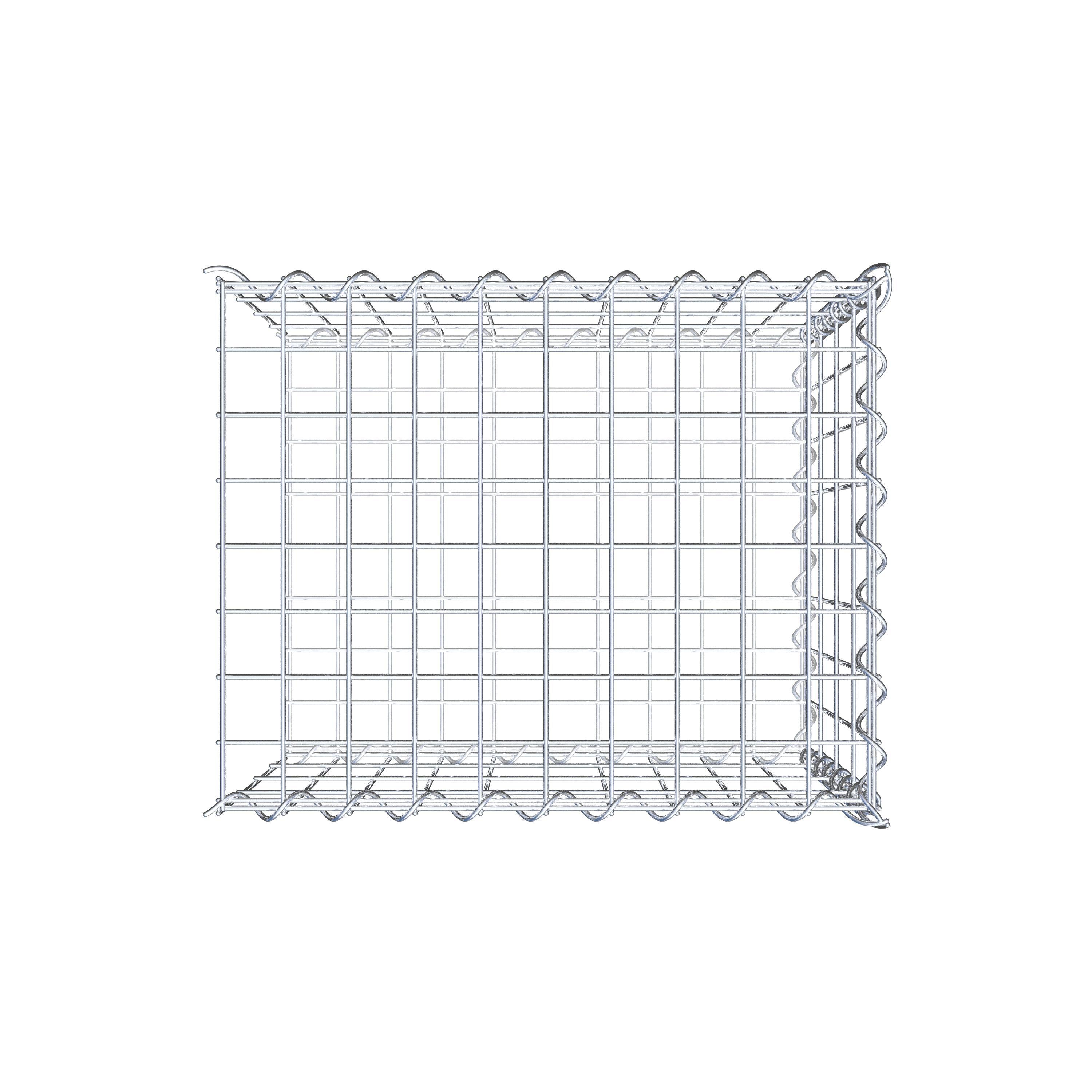 Gabbione aggiuntivo tipo 2 50 cm x 40 cm x 40 cm (L x H x P), dimensione maglia 5 cm x 10 cm, a spirale