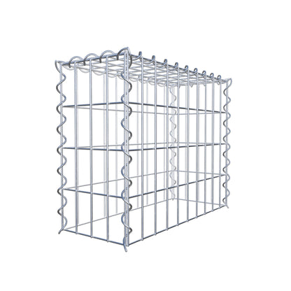 Opvokset gabion type 3 50 cm x 40 cm x 20 cm (L x H x D), maskestørrelse 5 cm x 10 cm, spiral