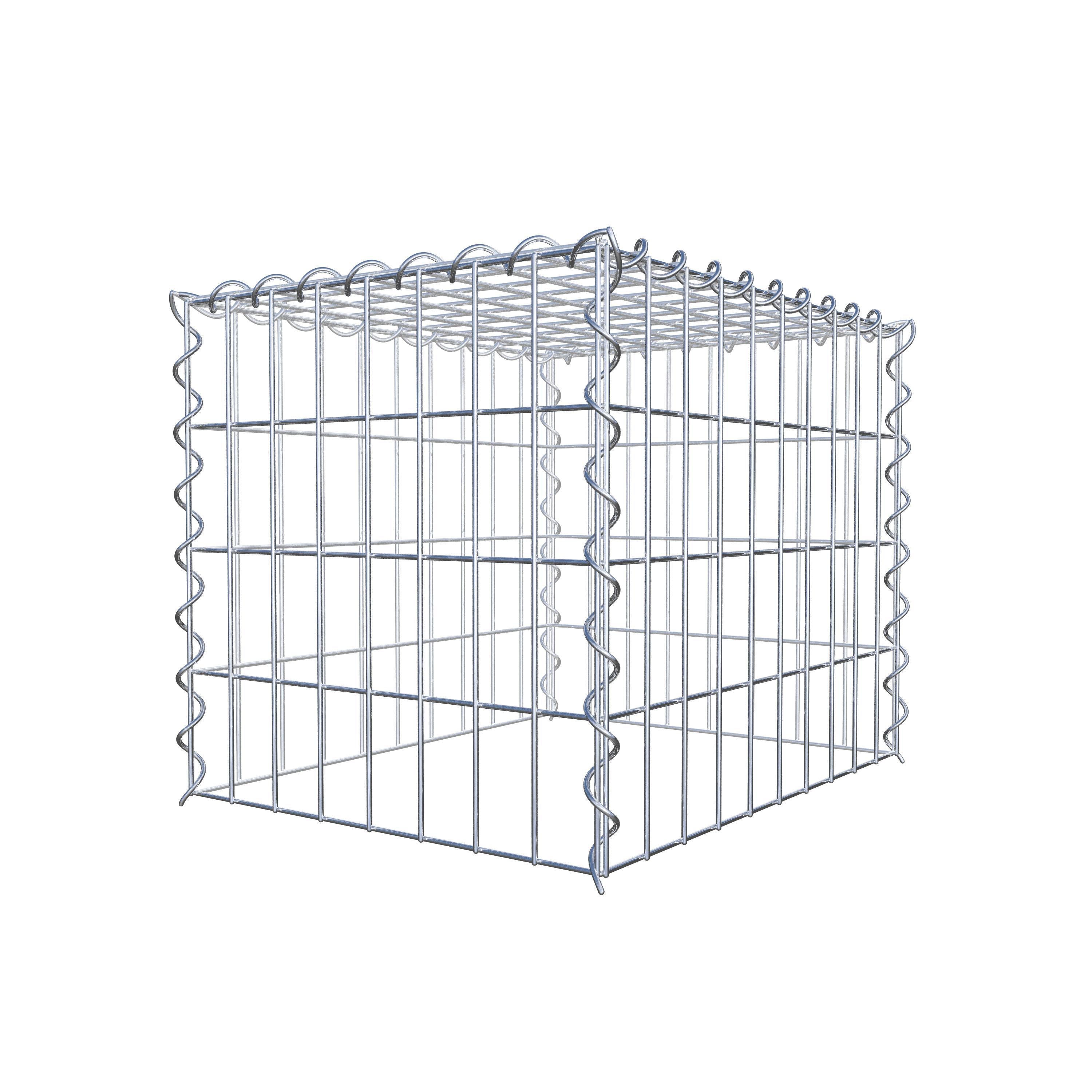 Gabião tipo 3 50 cm x 40 cm x 40 cm (C x A x P), malhagem 5 cm x 10 cm, espiral