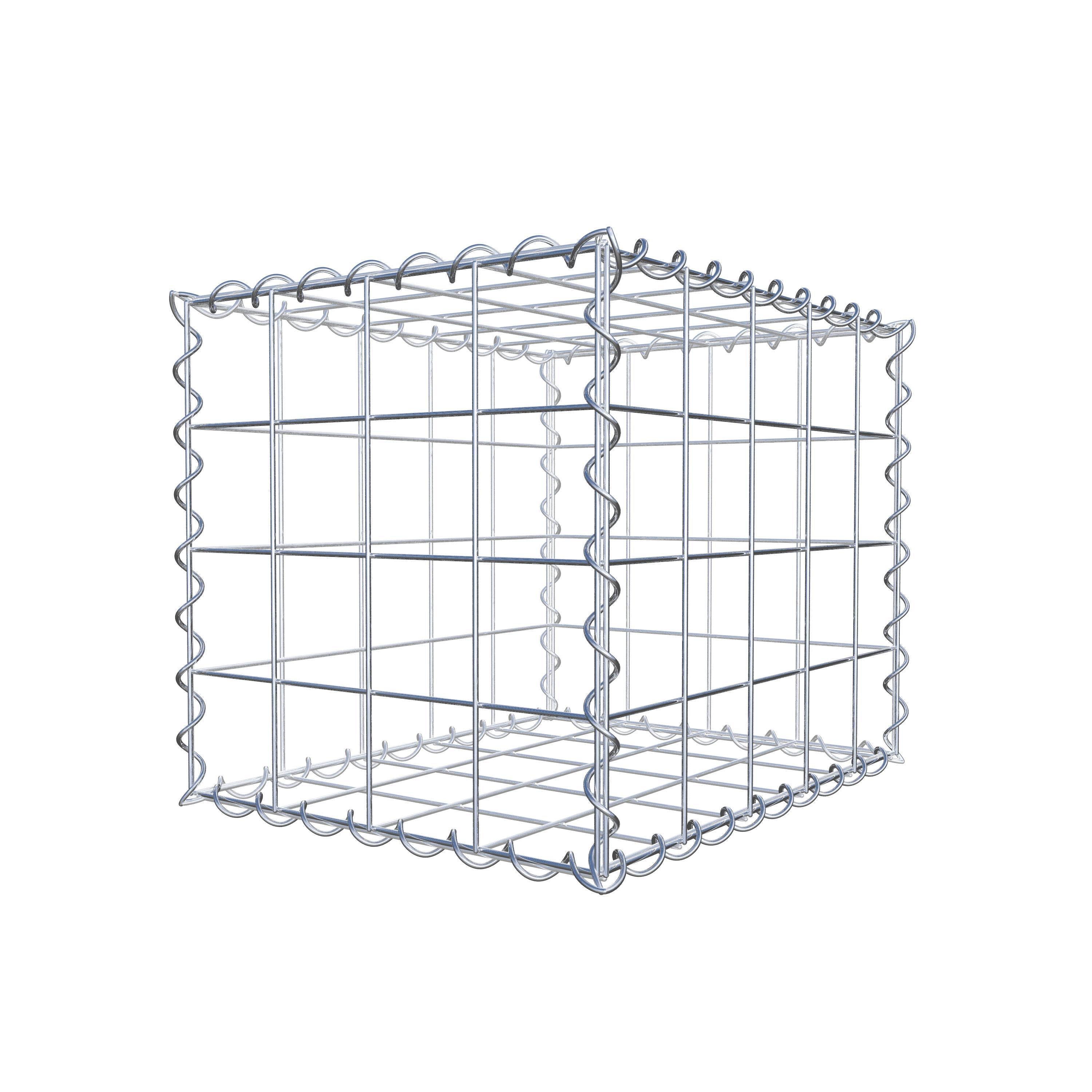 Gabion 50 cm x 40 cm x 40 cm (L x H x D), maskestørrelse 10 cm x 10 cm, spiral