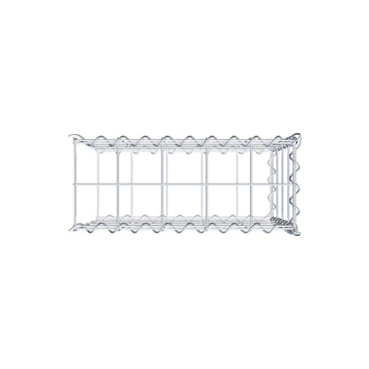 Gabion rapporté type 2 50 cm x 40 cm x 20 cm (L x H x P), mailles 10 cm x 10 cm, spirale