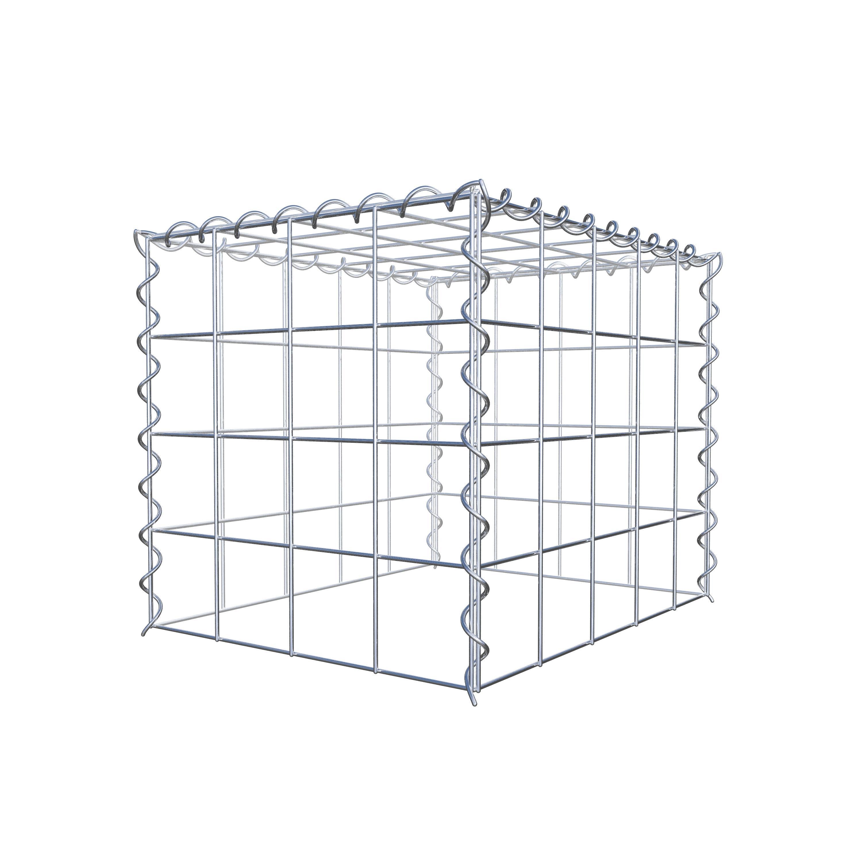 Opvokset gabion type 3 50 cm x 40 cm x 40 cm (L x H x D), maskestørrelse 10 cm x 10 cm, spiral