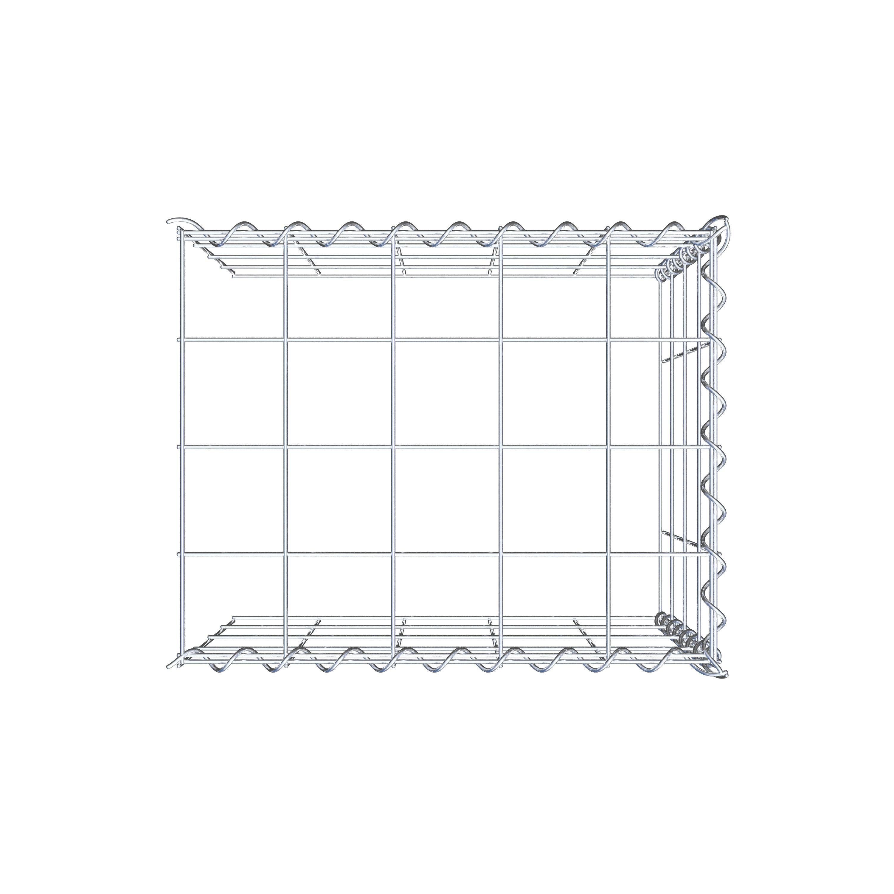 Anbaugabione Typ 4 50 cm x 40 cm x 40 cm (L x H x T), Maschenweite 10 cm x 10 cm, Spirale