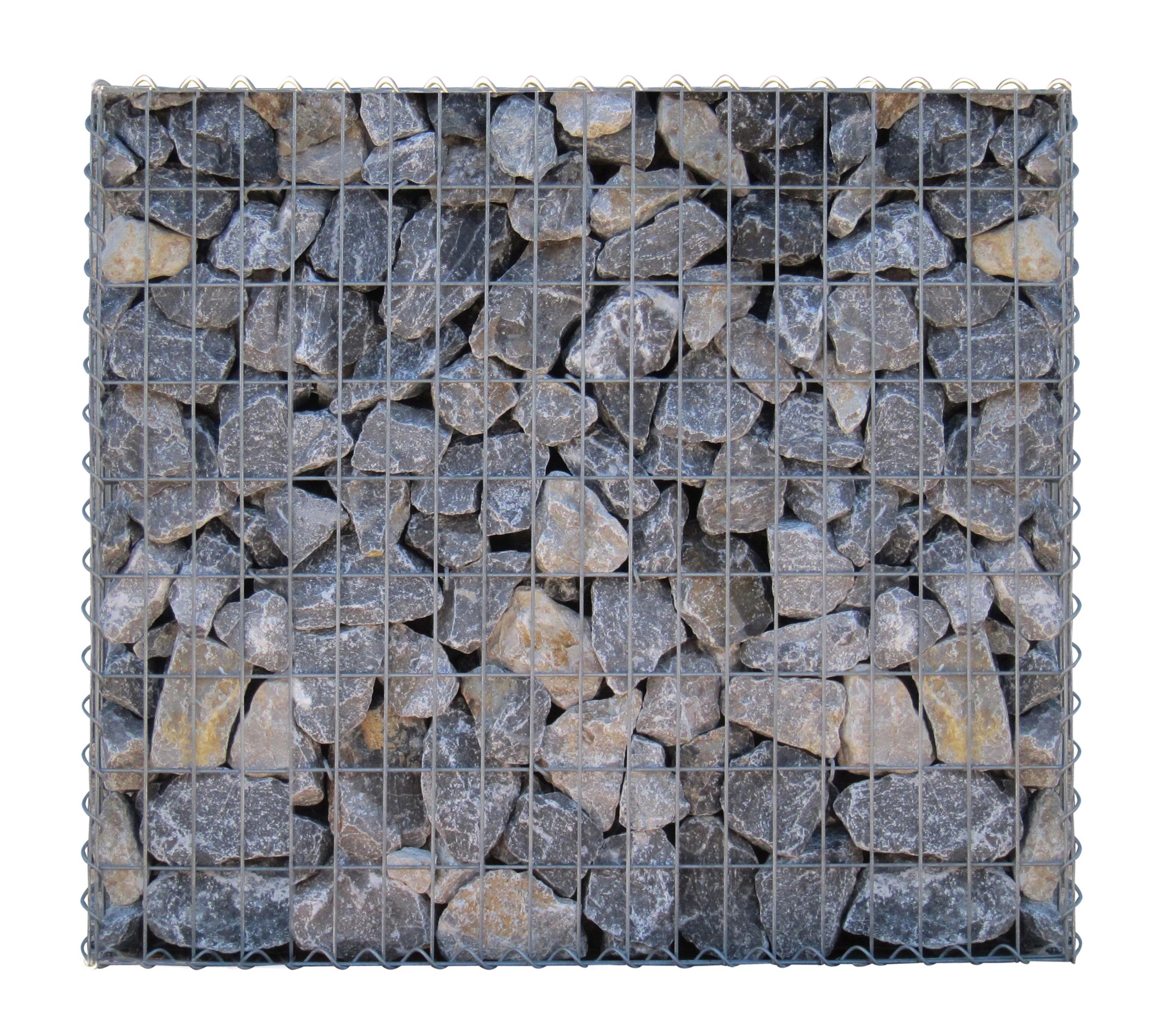 Gabião 100 cm x 90 cm x 30 cm (C x A x P), malhagem 5 cm x 10 cm, espiral