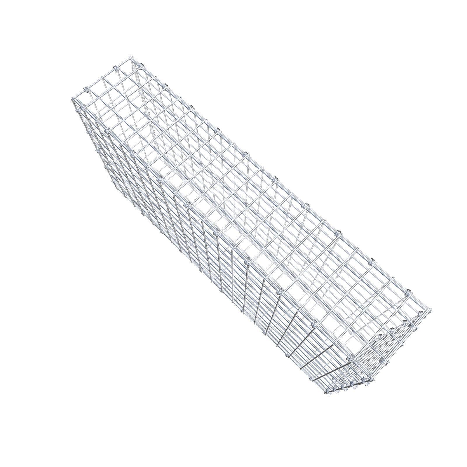 Gabion 100 cm x 50 cm x 20 cm (L x H x P), mailles 5 x 5 cm, anneau en spirale