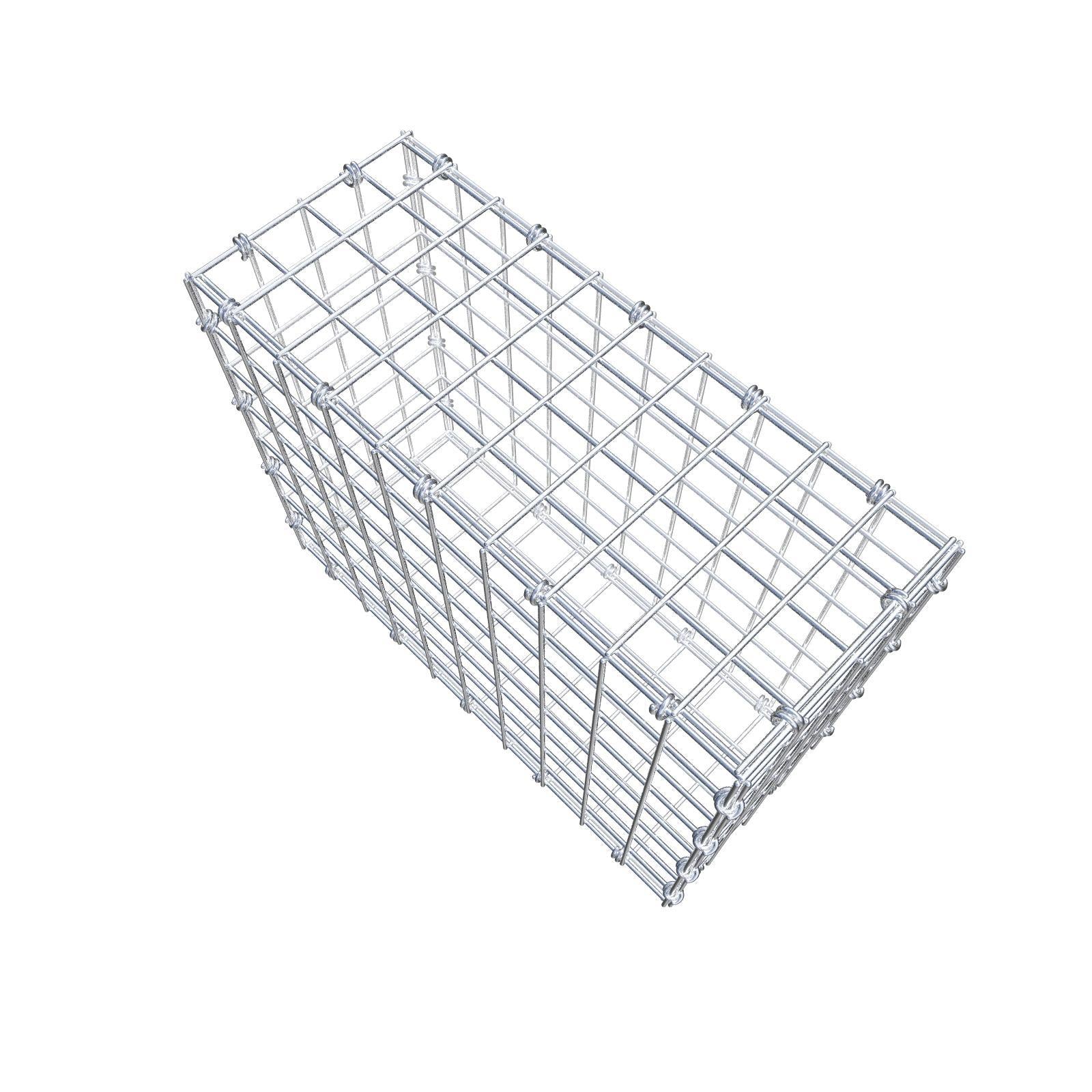 Gabion 50 cm x 40 cm x 20 cm (L x H x P), mailles 5 x 5 cm, anneau en spirale