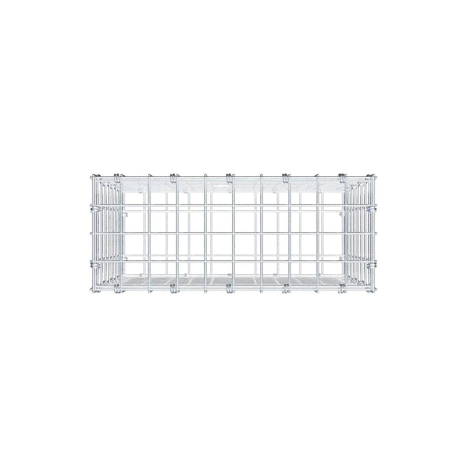 Gabion 50 cm x 40 cm x 20 cm (L x H x P), mailles 5 x 5 cm, anneau en spirale