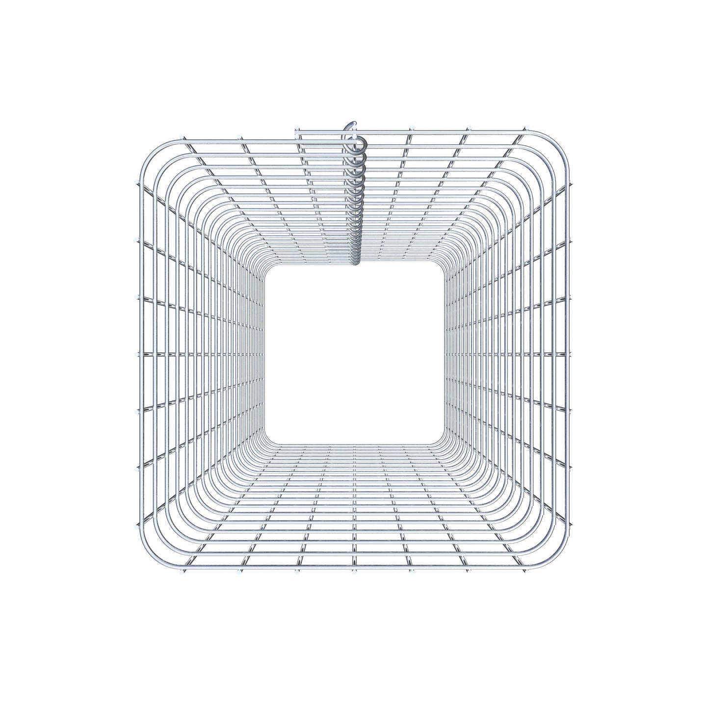 Coluna de gabião 37 x 37 cm MW 5 x 5 cm quadrado