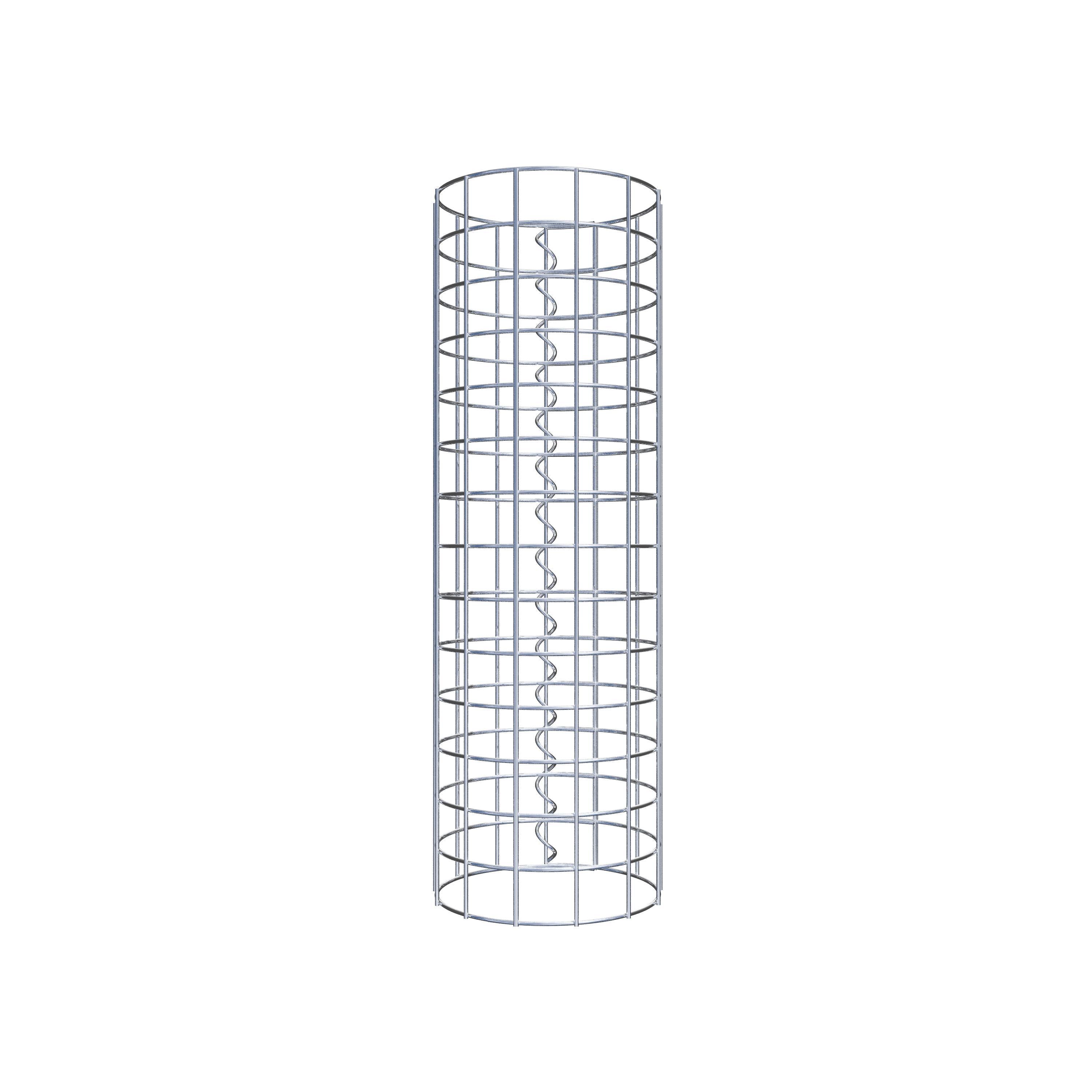 Coluna de gabião diâmetro 22 cm MW 5 x 5 cm redondo