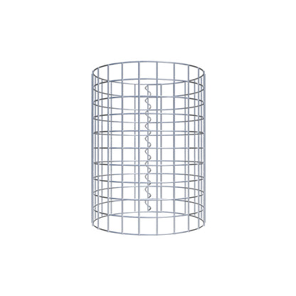 Coluna de gabião diâmetro 37 cm MW 5 x 5 cm redondo