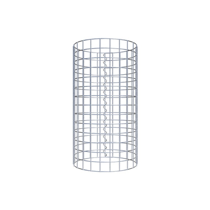 Coluna de gabião diâmetro 37 cm MW 5 x 5 cm redondo