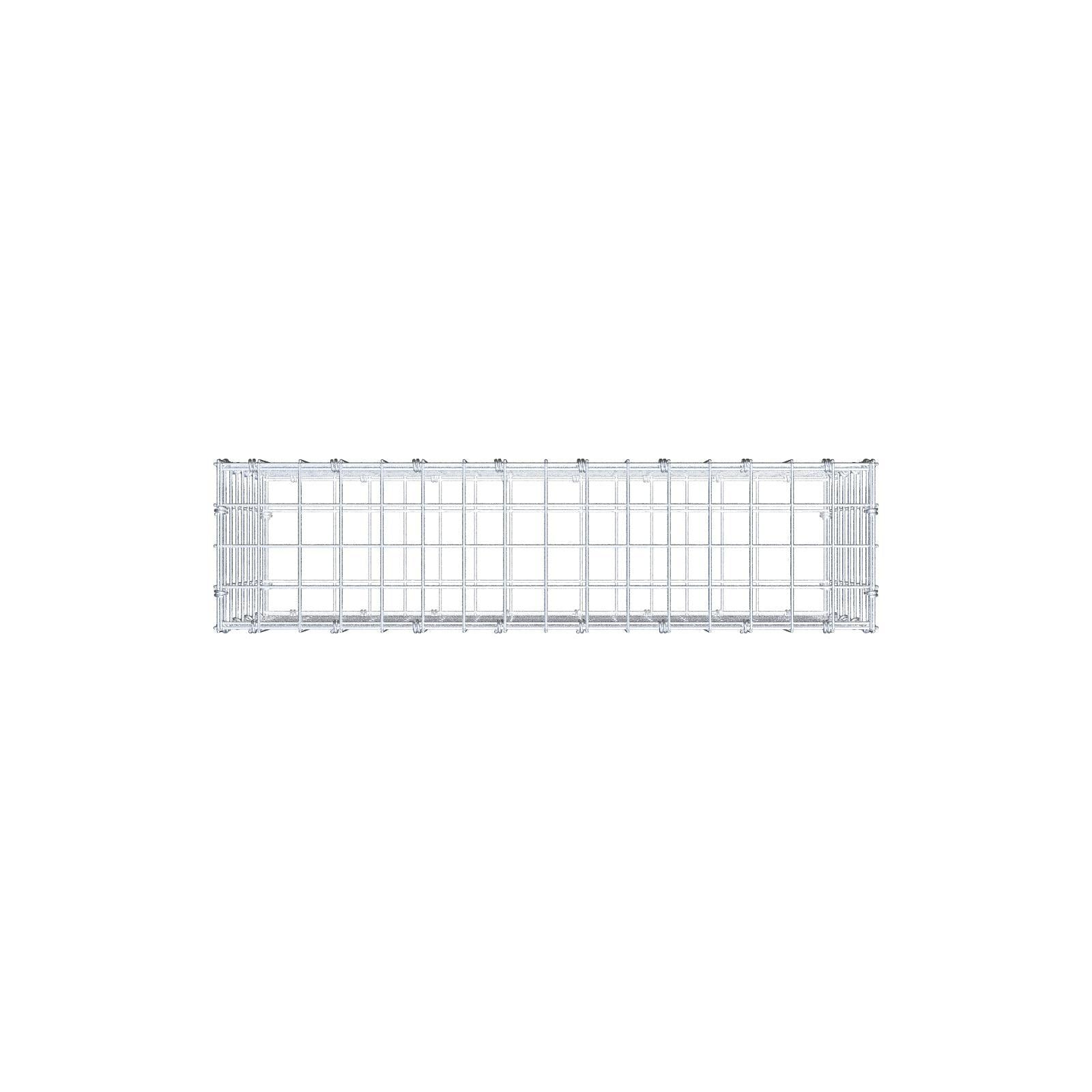 Gabion 80 cm x 40 cm x 20 cm (L x H x P), mailles 5 x 5 cm, anneau en spirale