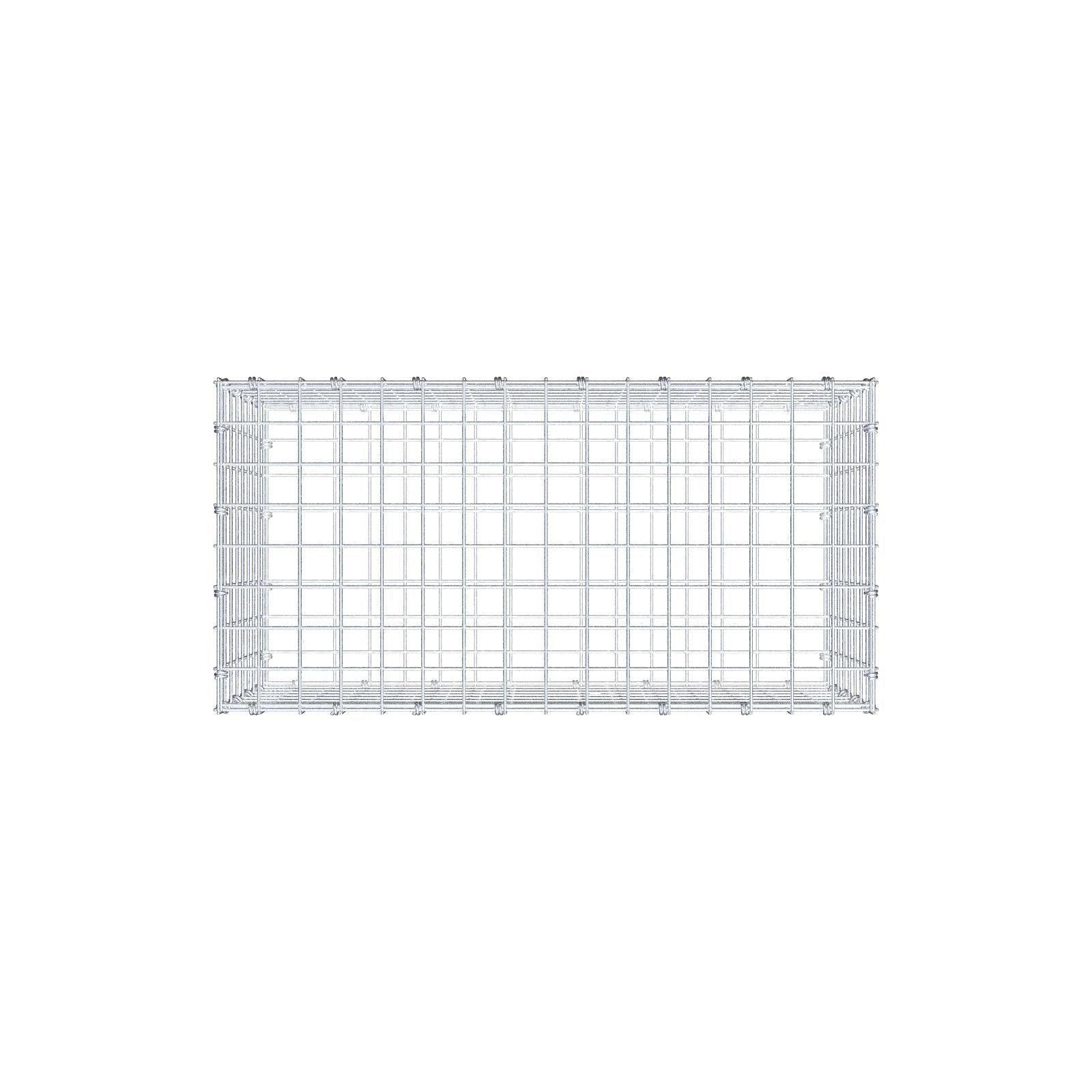Gabione 80 cm x 40 cm x 40 cm (L x H x T), Maschenweite 5 x 5 cm, Spiralring