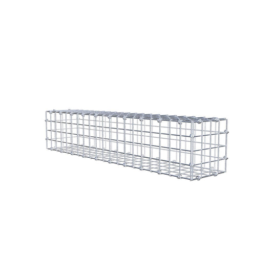 Gabion 100 cm x 20 cm x 20 cm (L x H x D), maskestørrelse 5 x 5 cm, spiralring