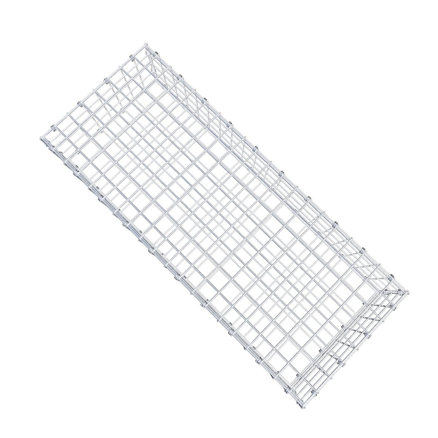 Gabion 100 cm x 20 cm x 40 cm (L x H x P), mailles 5 x 5 cm, anneau en spirale
